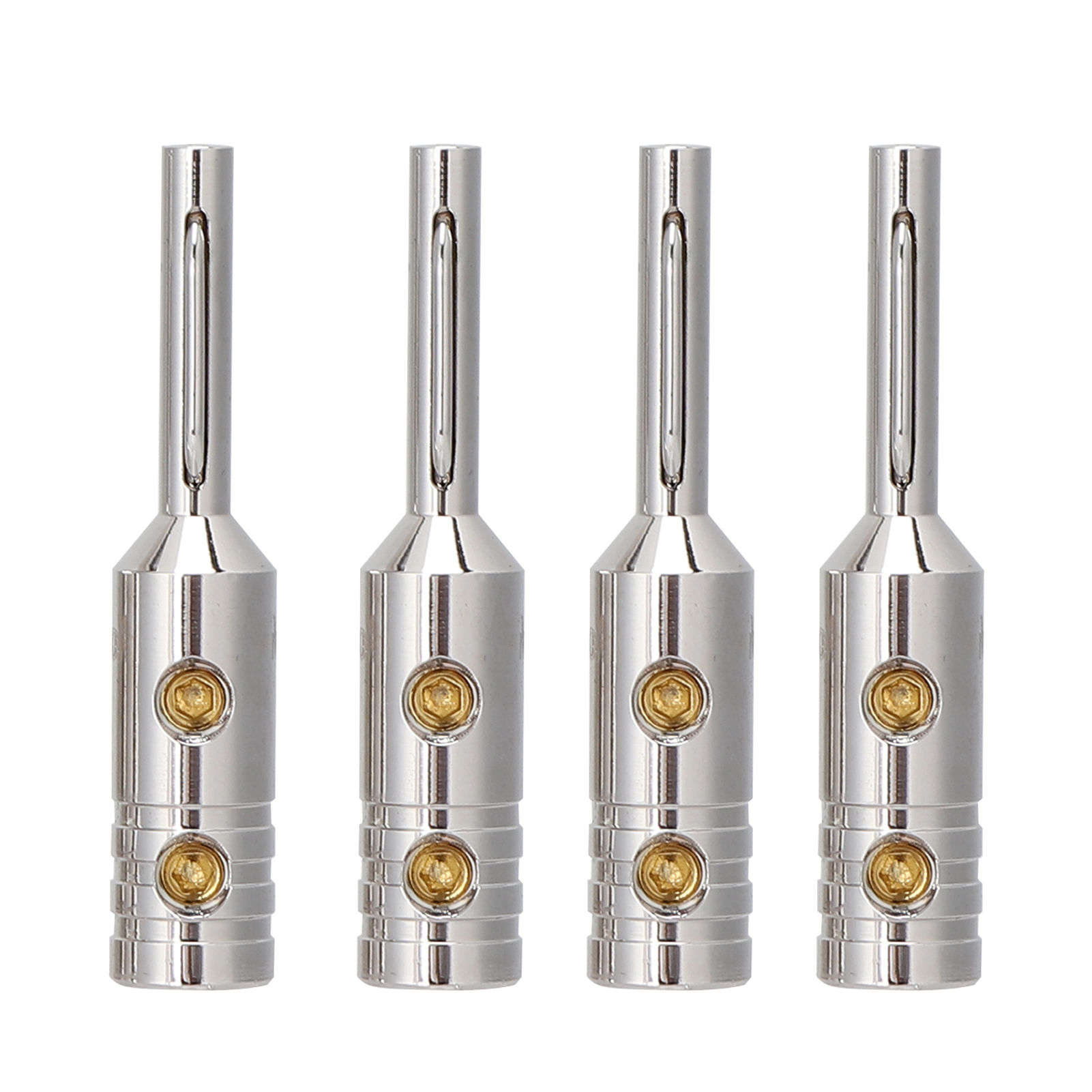 Monosaudio B80(r) Bananenstecker Aus Reinem Kupfer Für Professionelle Audiovisuelle Geräte