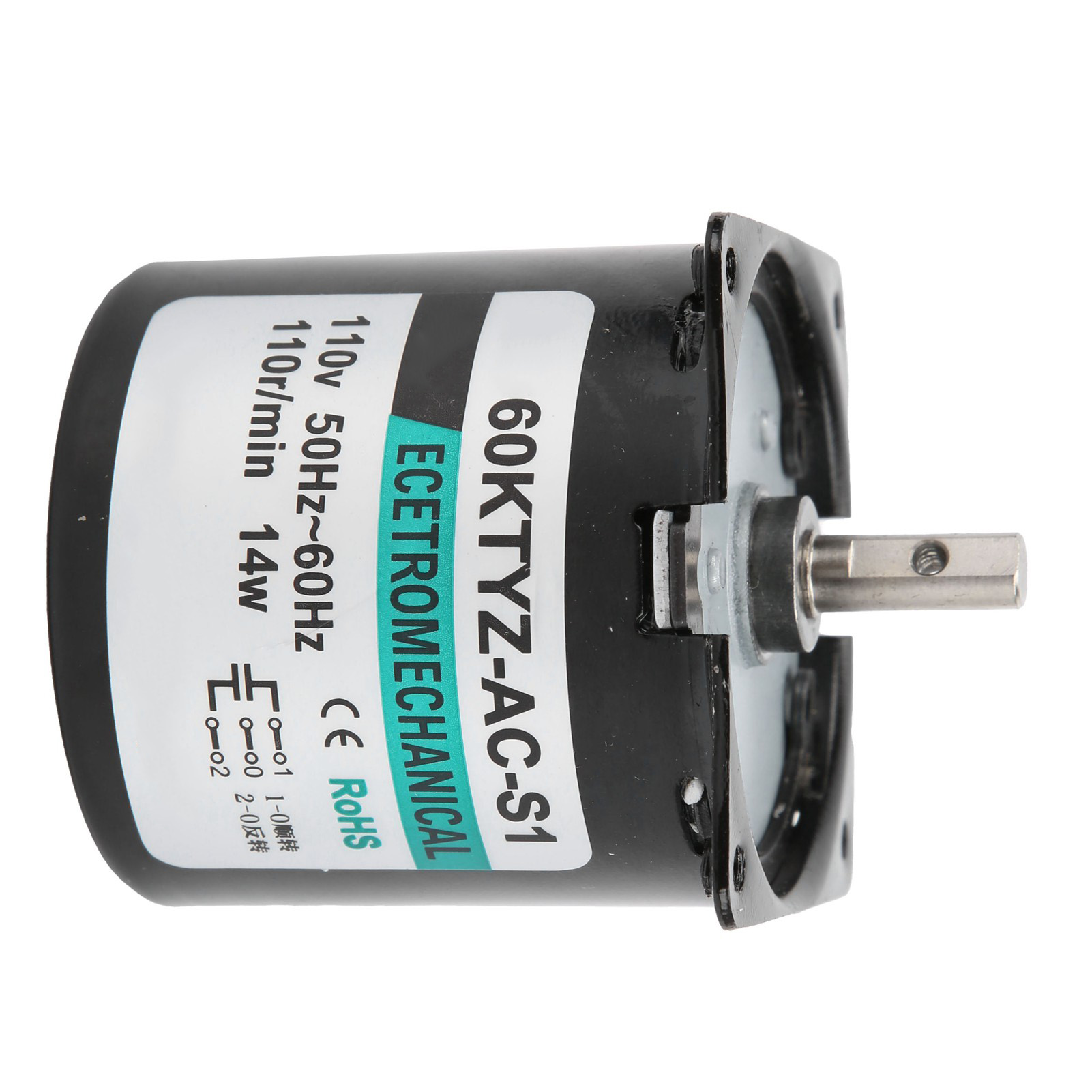 14-w-wechselstrom-synchronmotor Mit Permanentmagnet, Niedrige Drehzahl, Bidirektional, Hohes Drehmoment, Zentrale Welle Xd60ktyz, 110 U/min, 110 V Wechselstrom