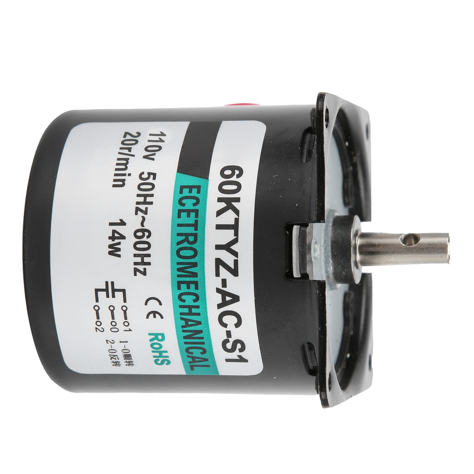 14-w-wechselstrom-synchronmotor Mit Permanentmagneten, Langsam Laufend, Bidirektional, Hohes Drehmoment, Mittelwelle Xd60ktyz, 20 U/min, 110 V Wechselstrom