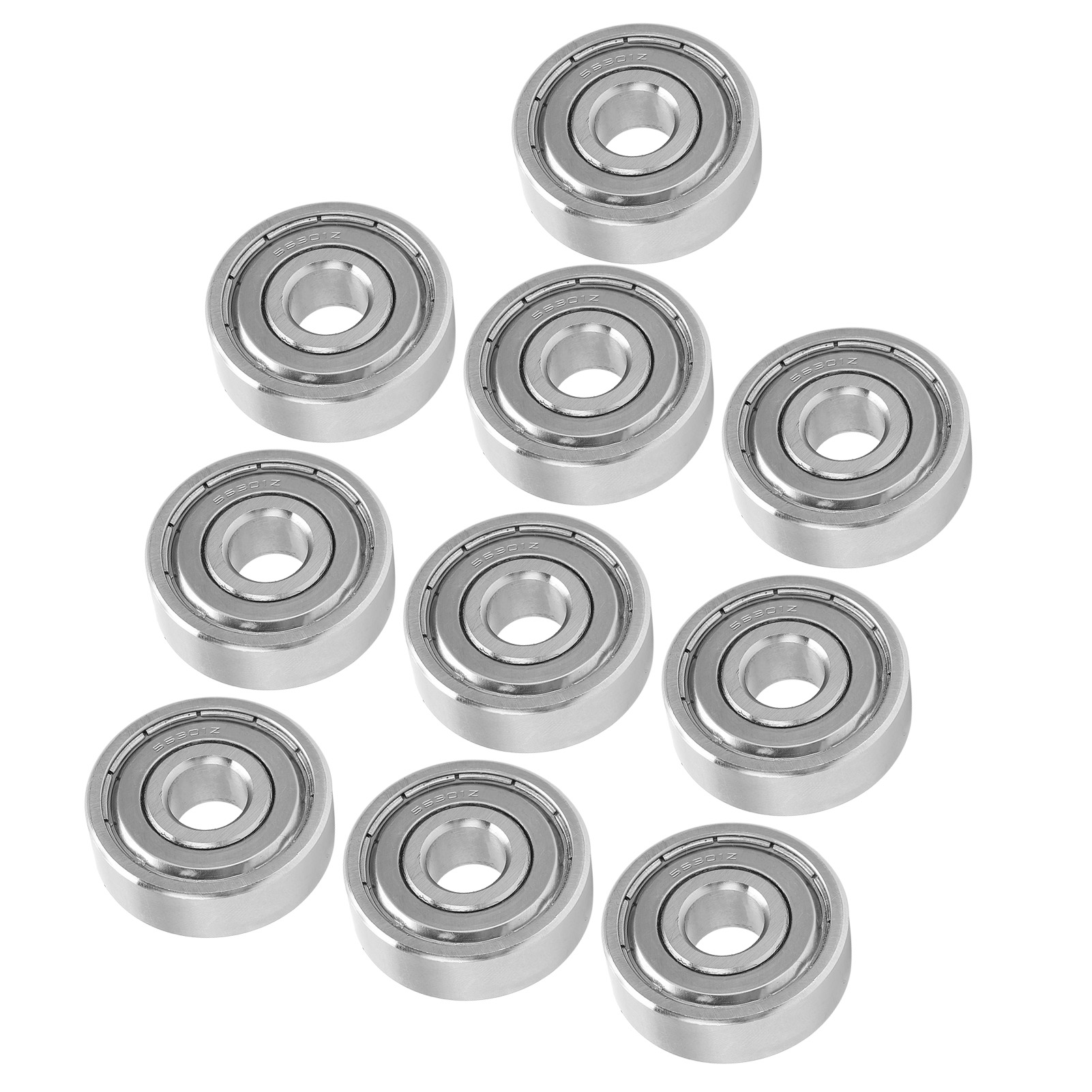 Packung Mit 10 Miniatur-edelstahlkugellagern Für Hochgeschwindigkeitsmaschinen S6301zz 37x12x12 Mm