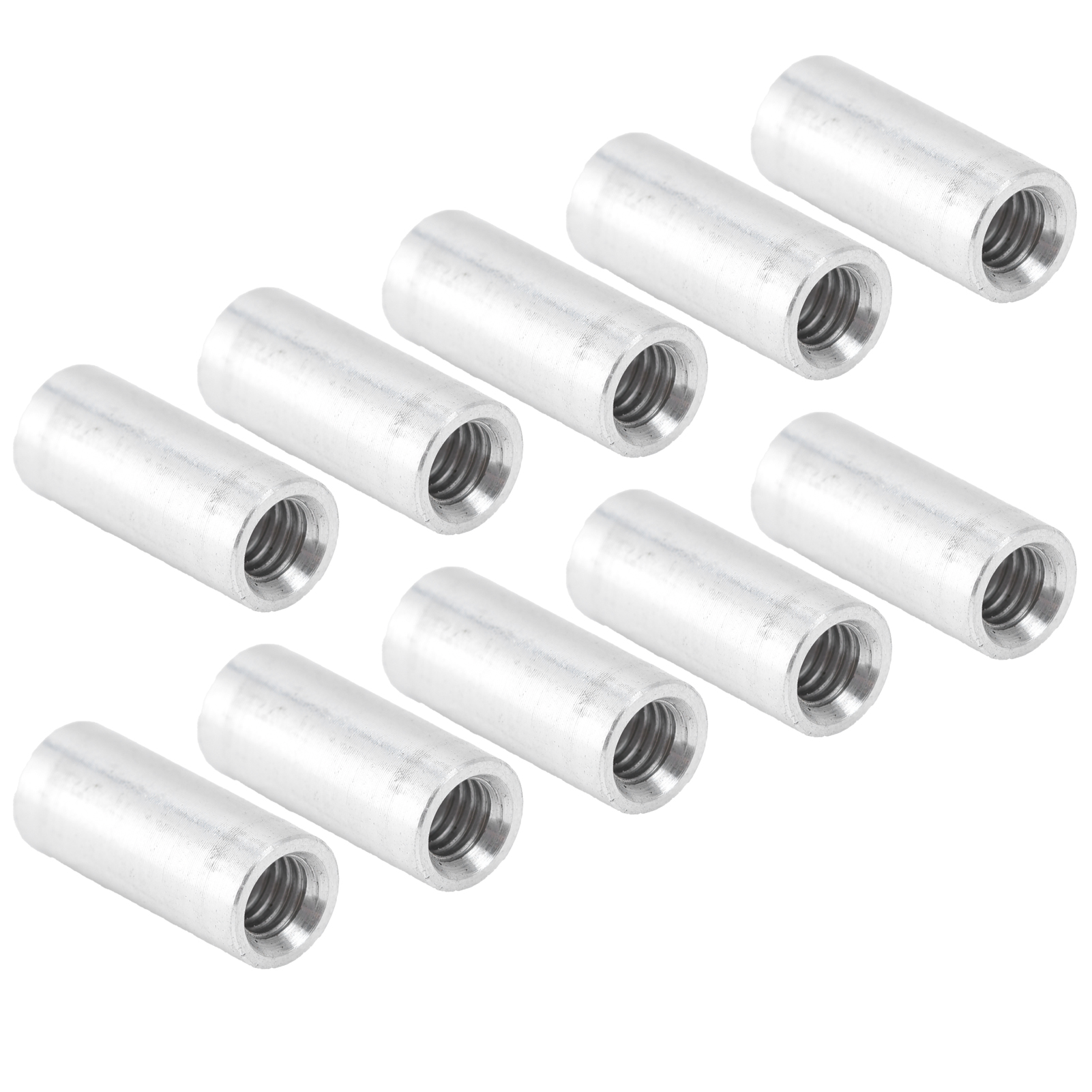 Packung Mit 10 Runden Gewinde-abstandshaltern Aus Aluminiumlegierung Für Quadcopter-modelle (m4 X 0,7 Mm X 14 Mm).