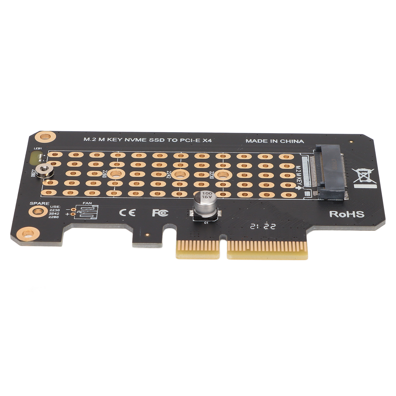 M.2 Zu Pcie 3.0 Ph41x4a Erweiterungskarte, Vollformat, Kompatibel Mit Windows Und Linux.