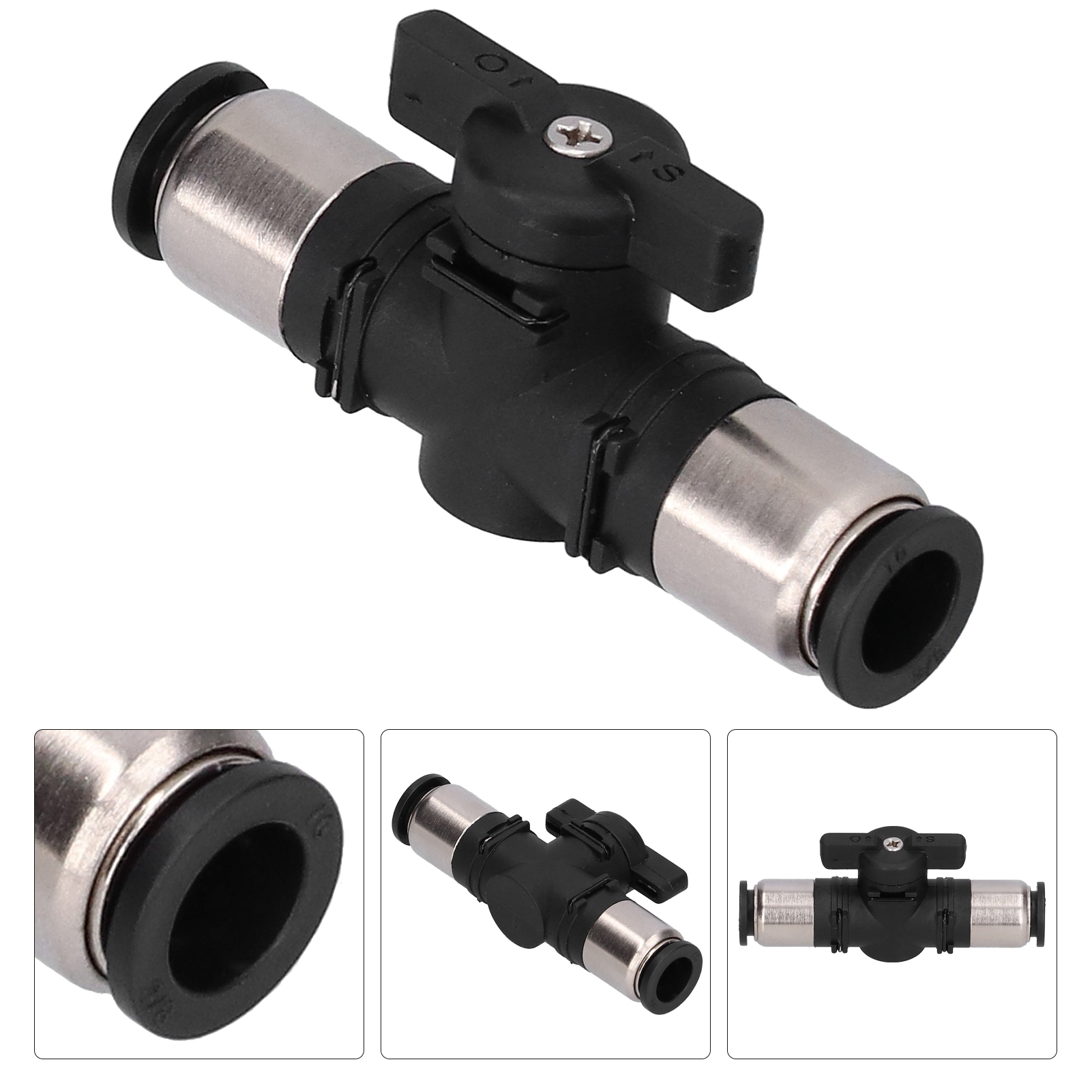 Pneumatikventilanschluss, Manueller Druckknopfschalter, Schnellkupplungen Für 3/8"-druckluftleitung