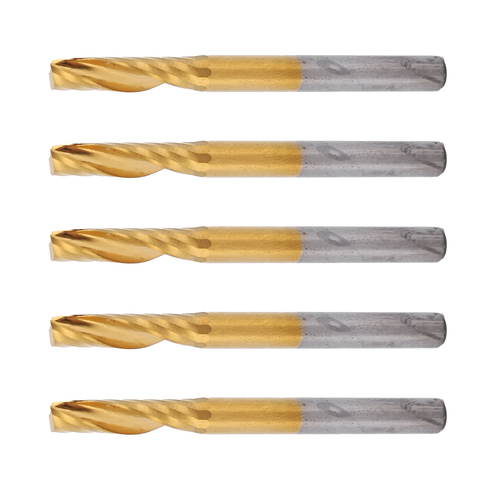 Satz Mit 5 Spiralfräsern Für Cnc-fräsmaschinen, Zum Schneiden Von Aluminium, 4 X 17 X 45 Mm