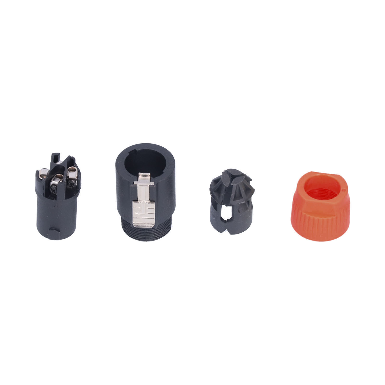 Cnl4fc 4-polige Drehverriegelungs-audioverstärkerkabelstecker Für Lautsprecher (orange)