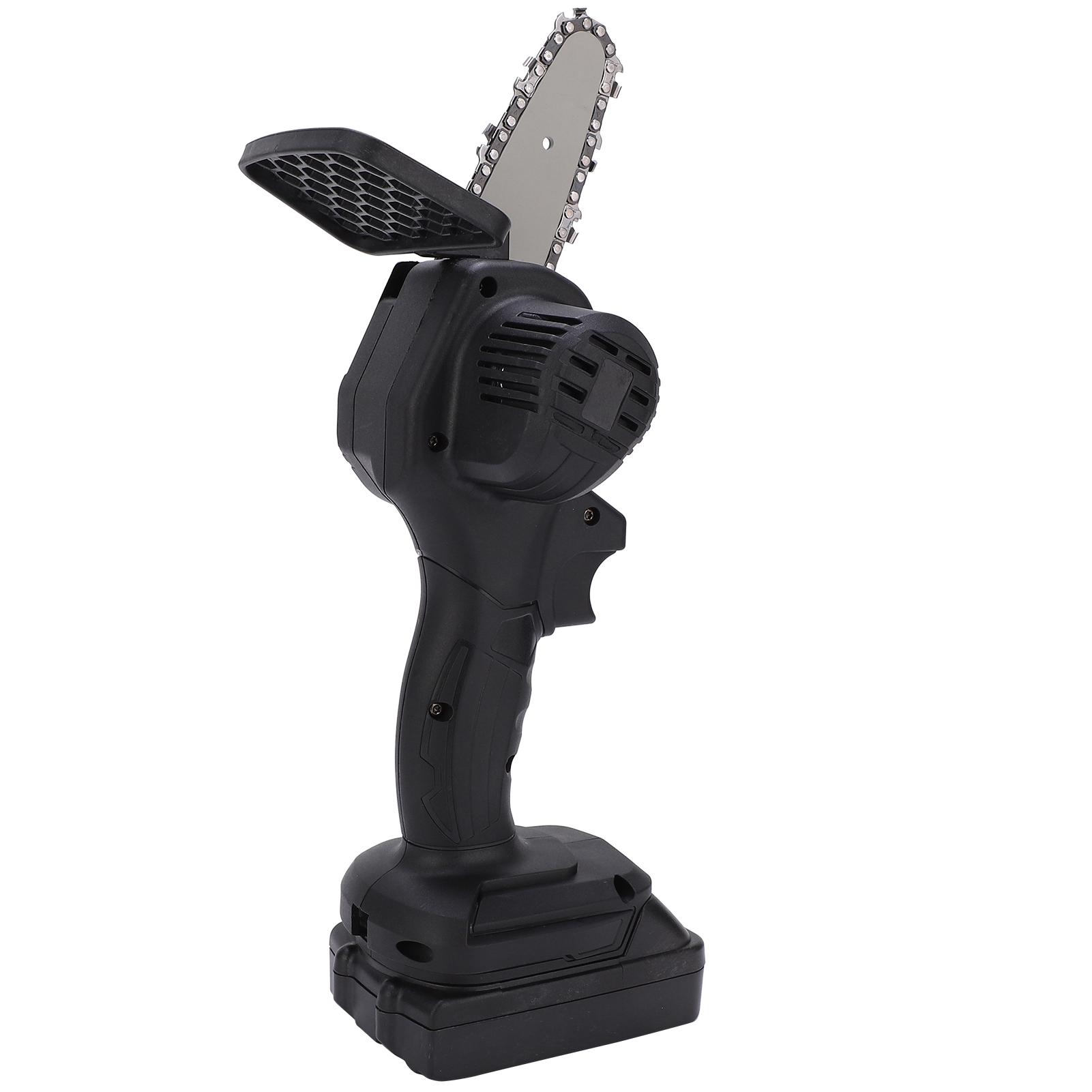 Mini-handsäge (10 Cm), Tragbar, Elektronisch, Einhandbedienung, Mit Bürste, 100–240 V Wechselstrom, Schwarz, Eu-stecker
