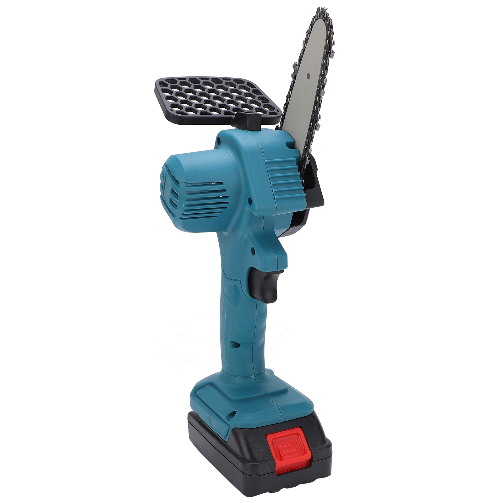 Mini-handsäge (10 Cm), Tragbar, Elektronisch, Einhandbedienung, Mit Bürste, 100–240 V Wechselstrom, Blauer Eu-stecker