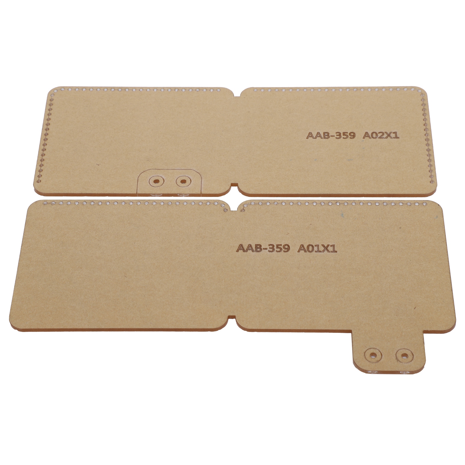 Transparente Acryl-schablone (2er-set) Für Bastelarbeiten (leder) - Diy-werkzeug Aab359
