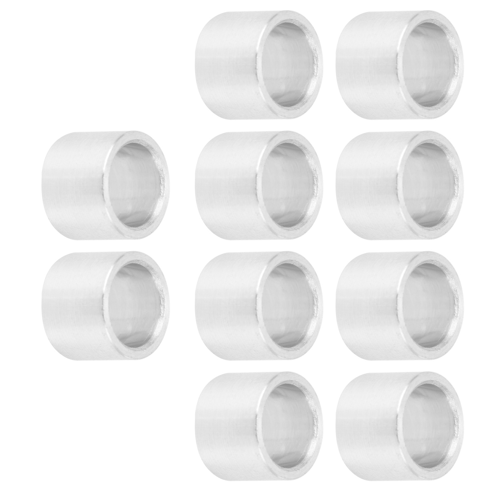 Satz Mit 10 Runden Distanzstücken Aus Aluminiumlegierung, Dichtung, Befestigungselemente Zur Strukturellen Abstützung, 8 Mm Außendurchmesser