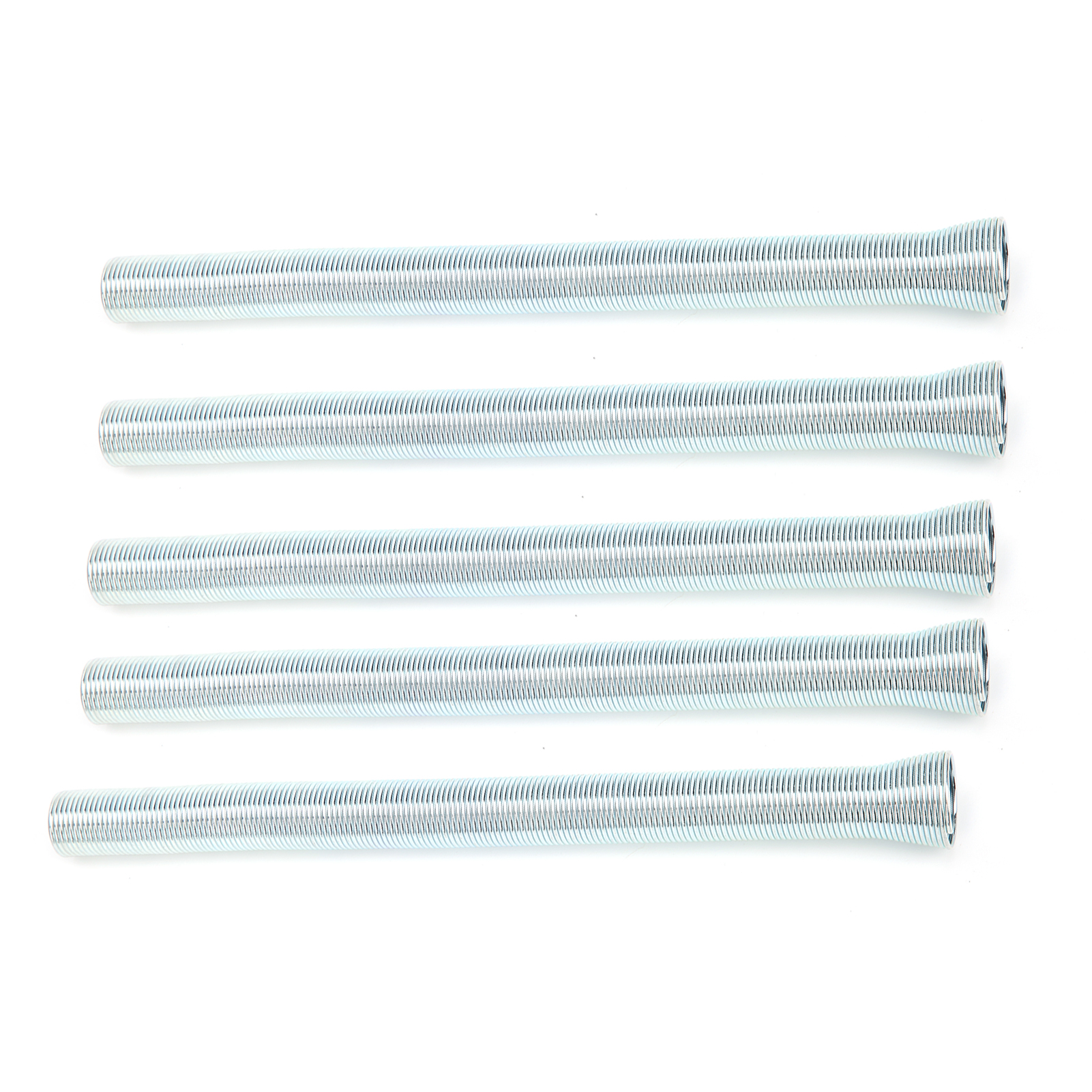 Set Aus 5 Elastischen Federbiegern Für Flexible Und Gebogene Rohre, Zubehör Zum Biegen Von Stahlrohren.