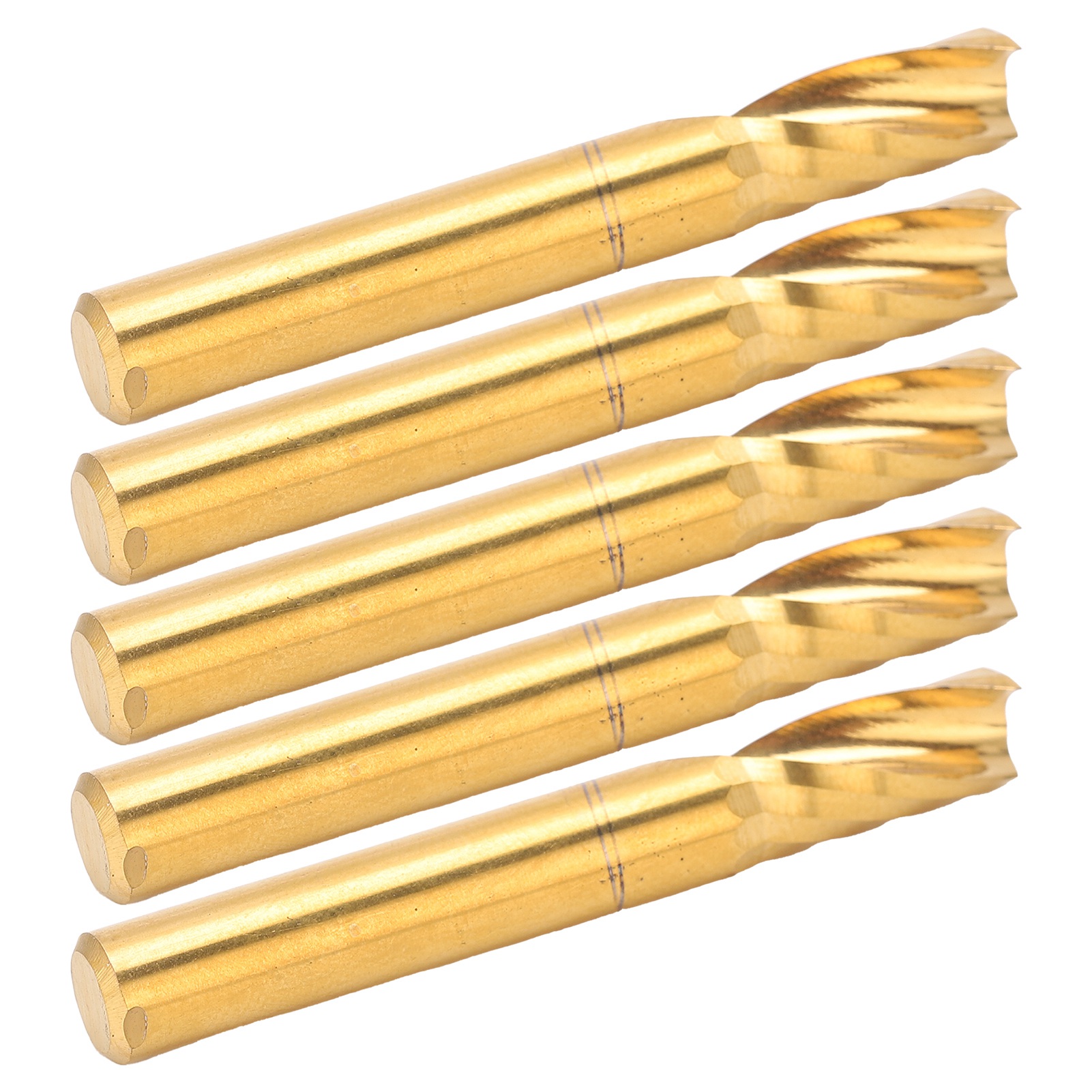 5 Einschneidige Hss-schaftfräser, Cnc-schneidwerkzeug 6x15x50 Mm