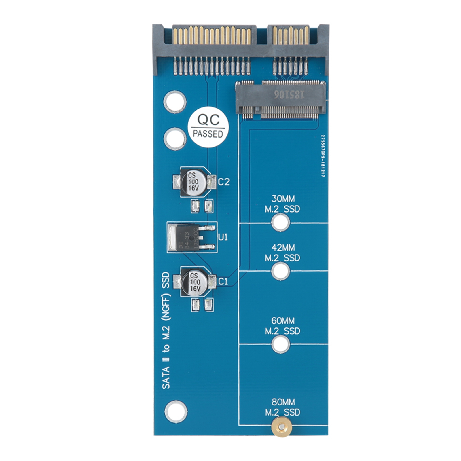 Ngff M.2 Zu Sata Adapter-/konverterkarte, Typ-b-schnittstelle, Blaue Karte Für Ssd.