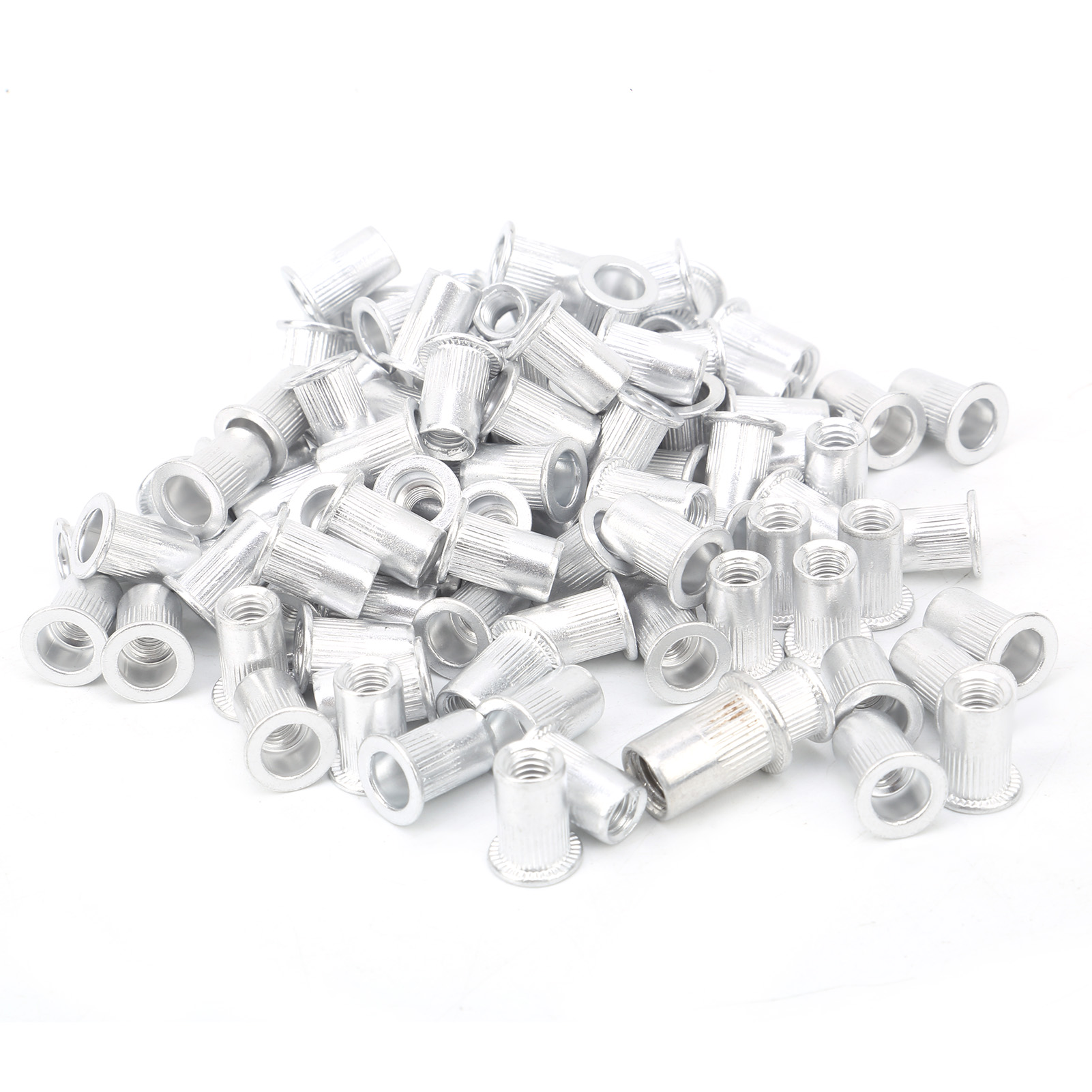 100 Aluminium-flachkopf-zugnietmuttern, Vertikal-hardware-zubehör Wj-30045m6