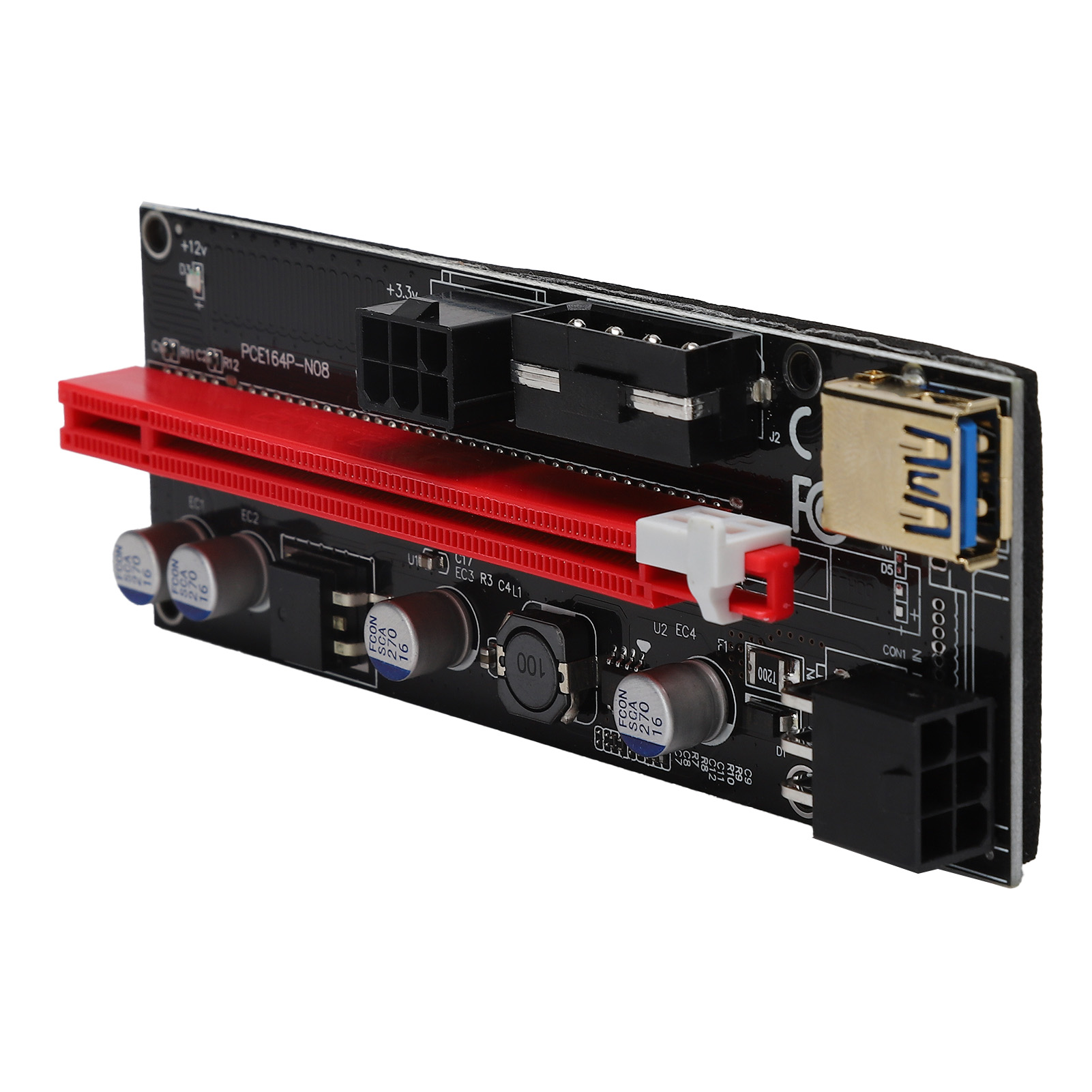 Pci-e Usb 009 Express 1x/4x/8x/16x Dual 6-pin 15-pin Erweiterungskarte Für Btc-miner