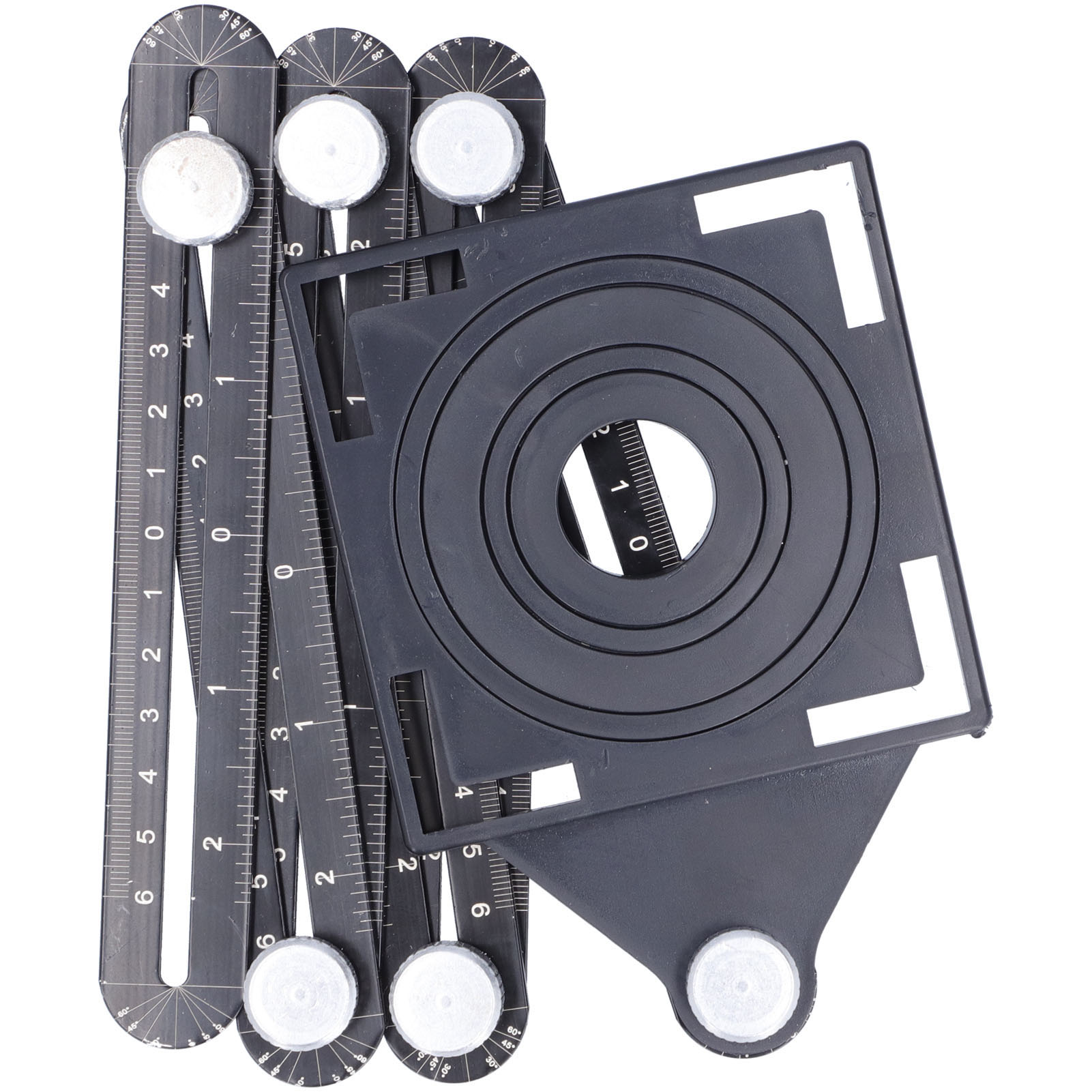 Universelles, Multifunktionales Klapplineal Aus Aluminiumlegierung, Mehrwinkelschablone 5041