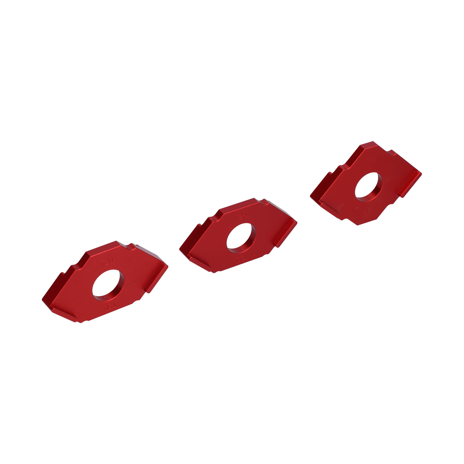 Radiusfräsvorrichtungen (3er-set) Für T-winkel, Aus Aluminiumlegierung, T10, T15, T20, T30, T25, T35
