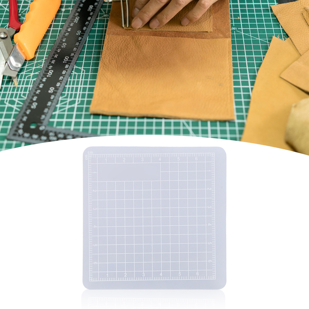 Set Mit 3 Durchscheinenden, Rutschfesten Schneidematten Für Bastelarbeiten, Handgefertigte Werkzeuge Für Aufkleber (8 X 8 Cm)
