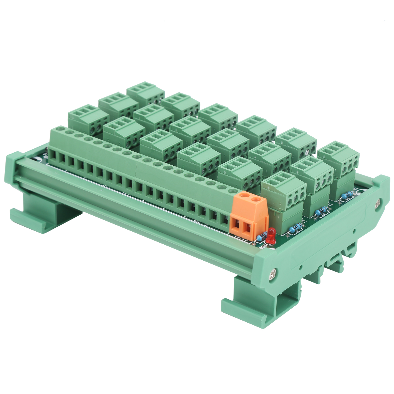 Din-schienen-klemmenblock, 18-kanal-3-draht-npn-pnp-datenerfassungskarte Kp-18l-gther-c