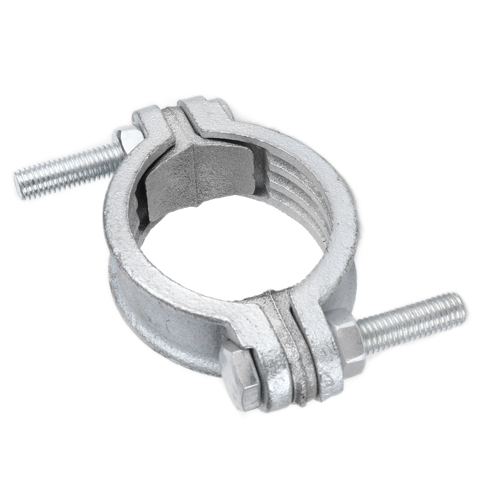 Verstellbare Rohrschelle Aus Kohlenstoffstahl, Verzinkt, Für Stahlrohre Von 76 Bis 94 Mm