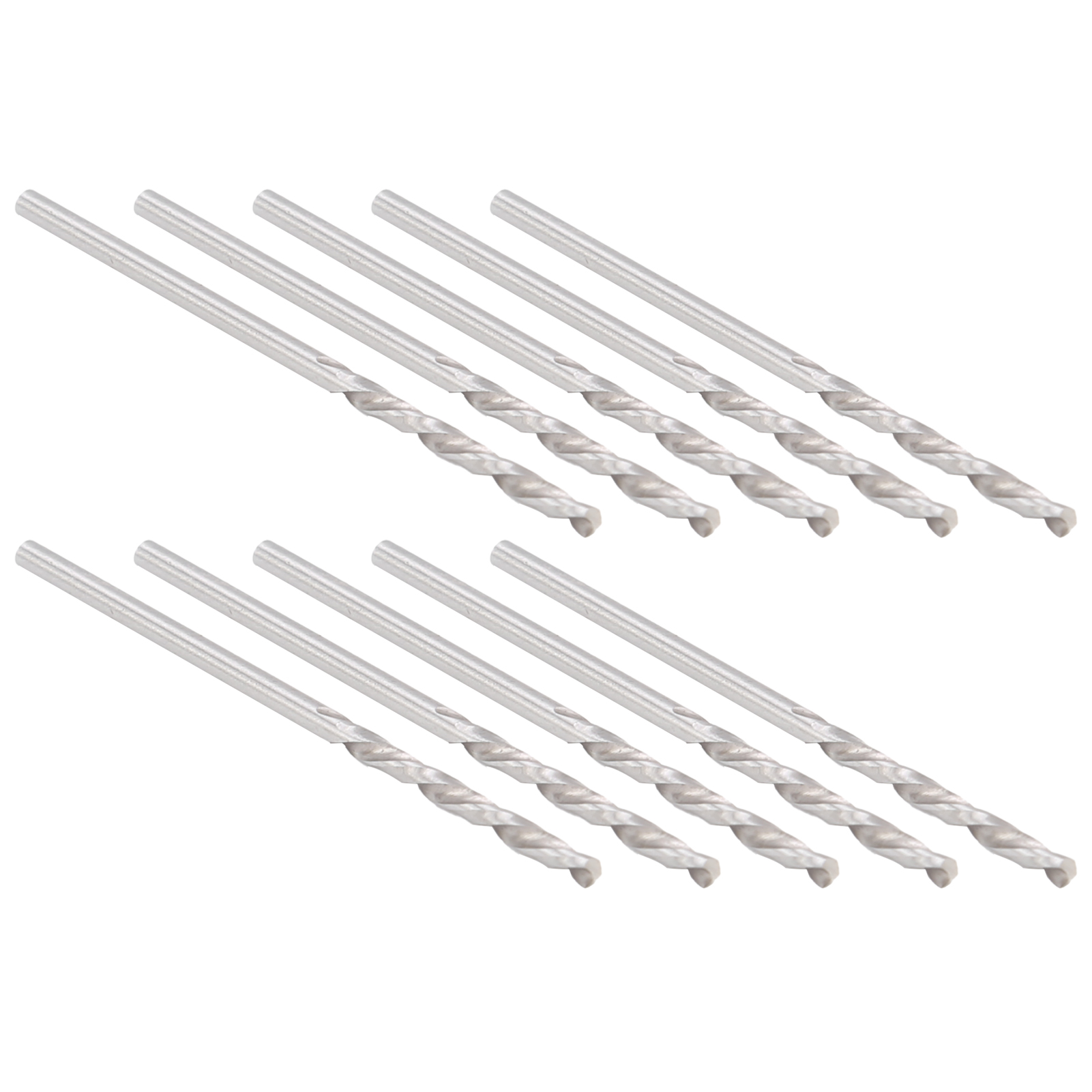 Set Mit 10 Hss-spiralbohrern Mit Geradem Schaft Für Industrielle Anwendungen, 1,55 Mm