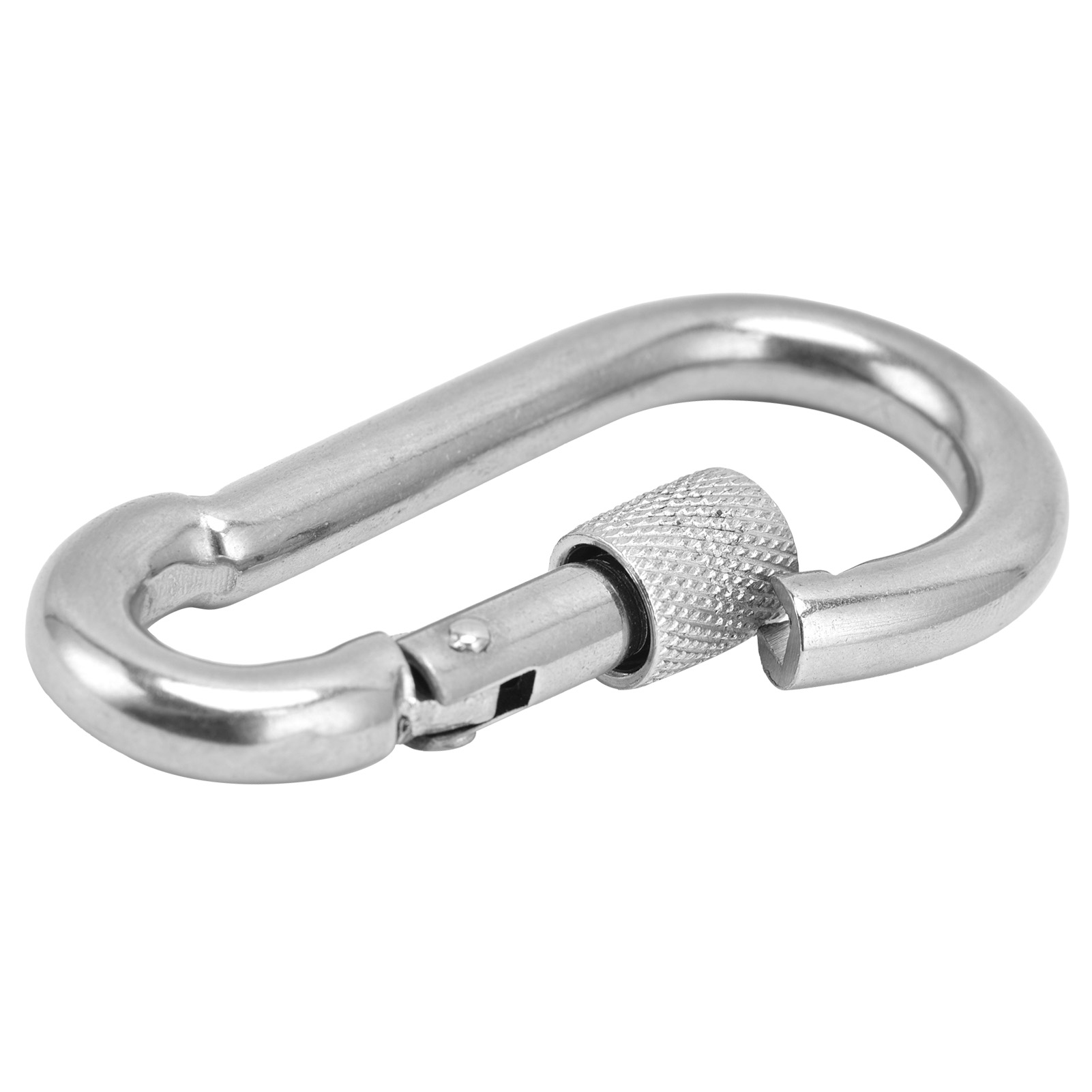 Robuster Und Multifunktionaler Karabiner Aus Edelstahl 304 Mit Federbelastetem Verriegelungsmechanismus M8x80