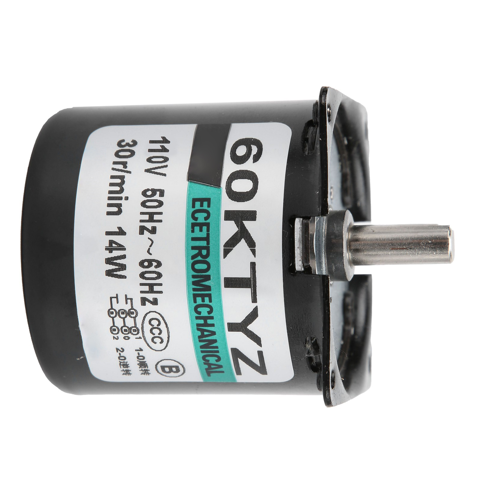 Miniatur-permanentmagnet-getriebemotor, Drehzahlminderer, Zubehör Für Diy-generatoren, 14 W, 30 U/min, 110 V Wechselstrom