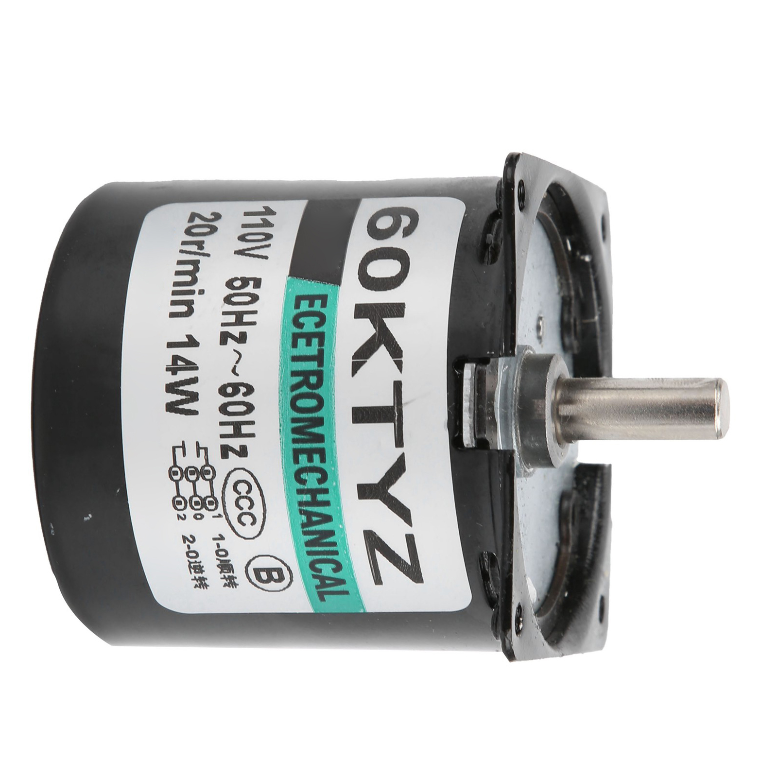 Miniatur-permanentmagnet-getriebemotor, Drehzahlminderer, Zubehör Für Diy-generatoren, 14 W, 20 U/min, 110 V Wechselstrom