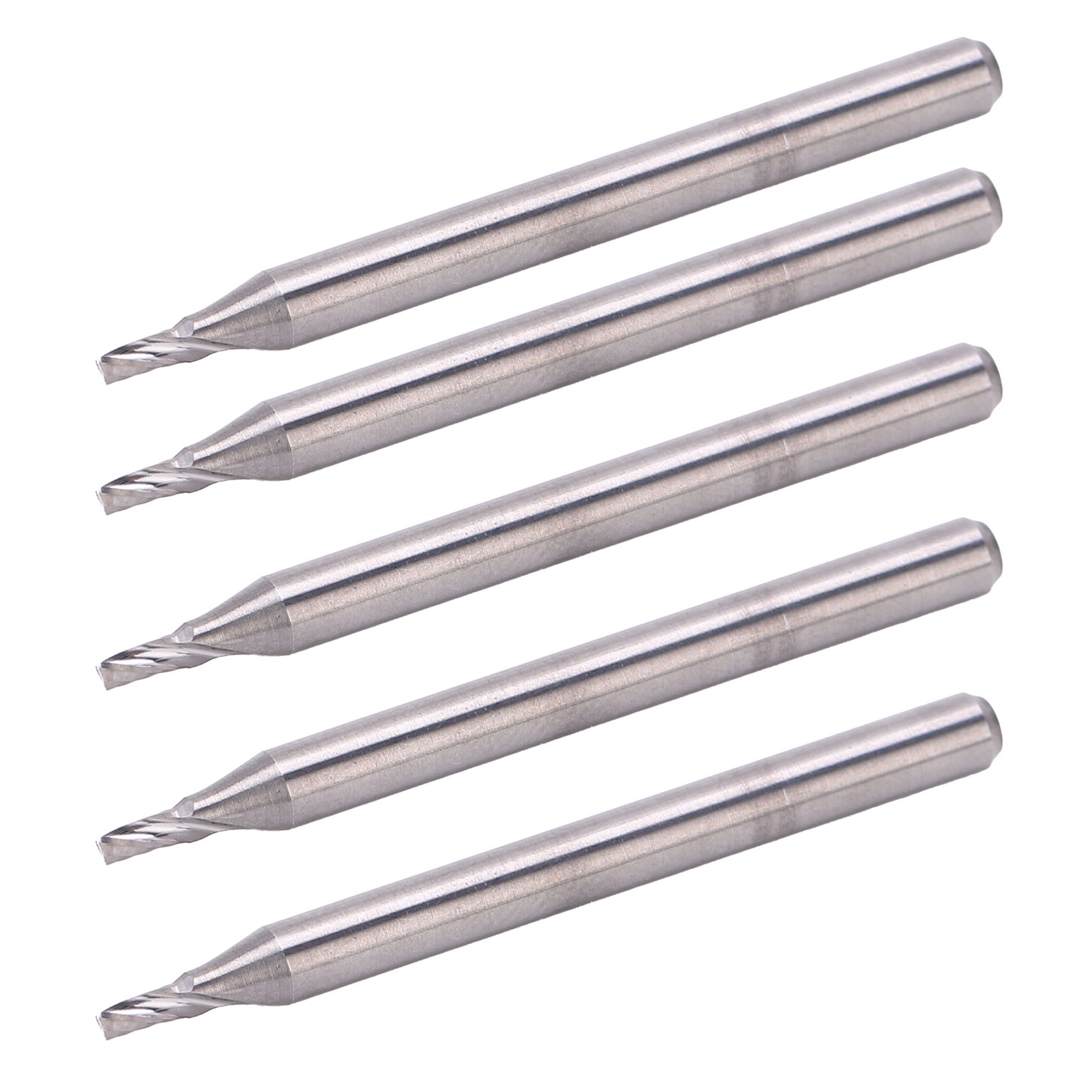 5 Einfach Spiralförmige Fräser Aus Wolframstahl, Schneidwerkzeug 3,175 X 1,5 X 3 Mm