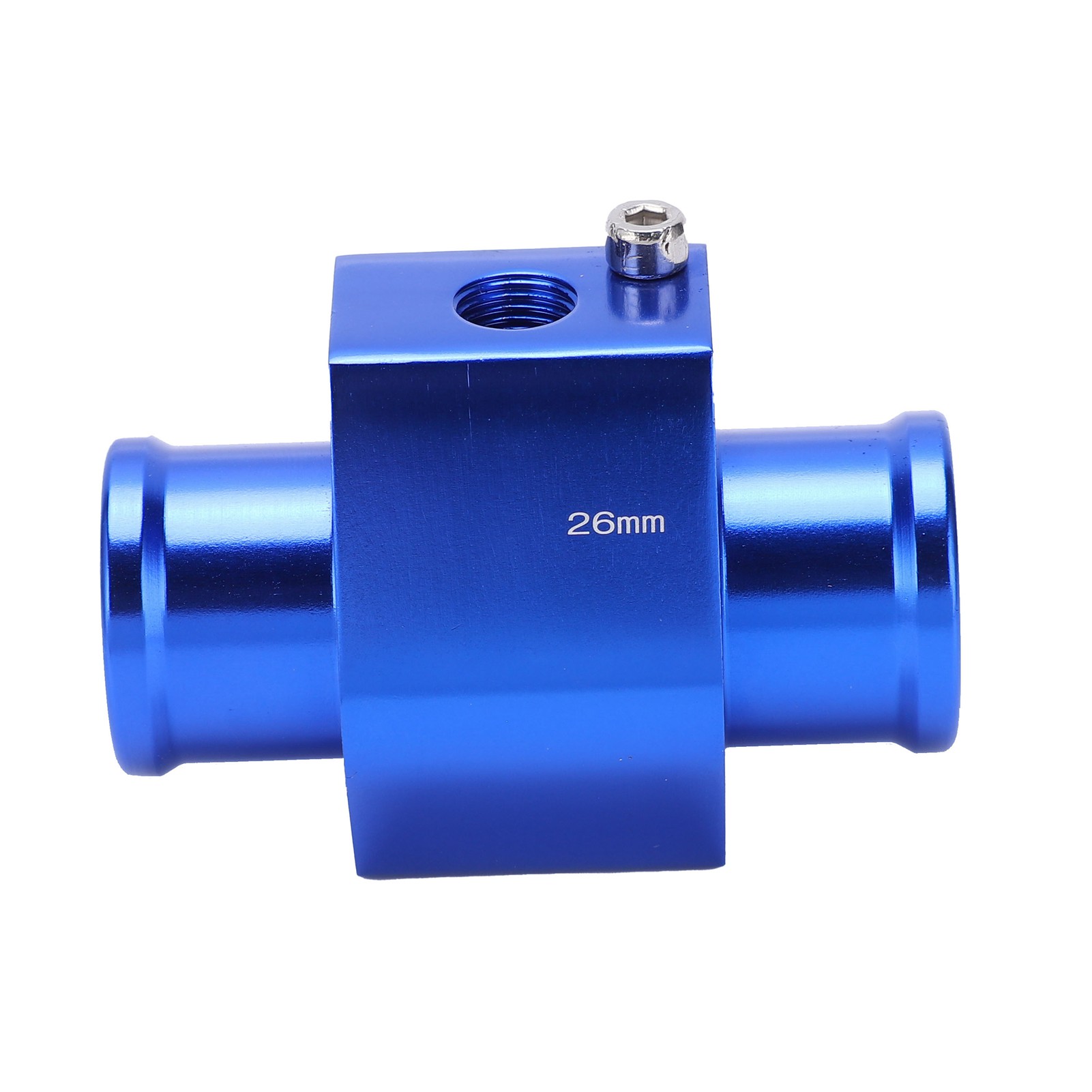 Schlauchadapter Mit Wassertemperatursensor Aus Metall Und Schlauchschellen, 26 Mm