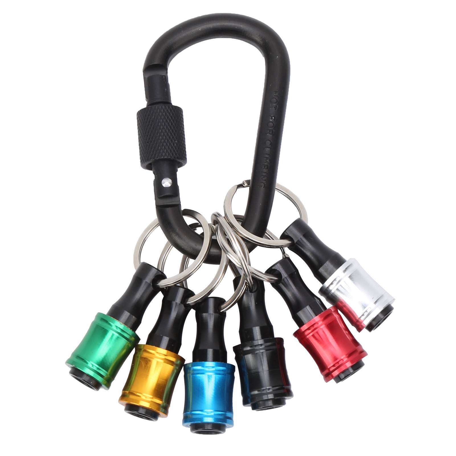 Sechskant-schraubendreherbithalter Aus Aluminiumlegierung (6-teilig), Schlüsselanhänger, Verlängerungsstangenadapter