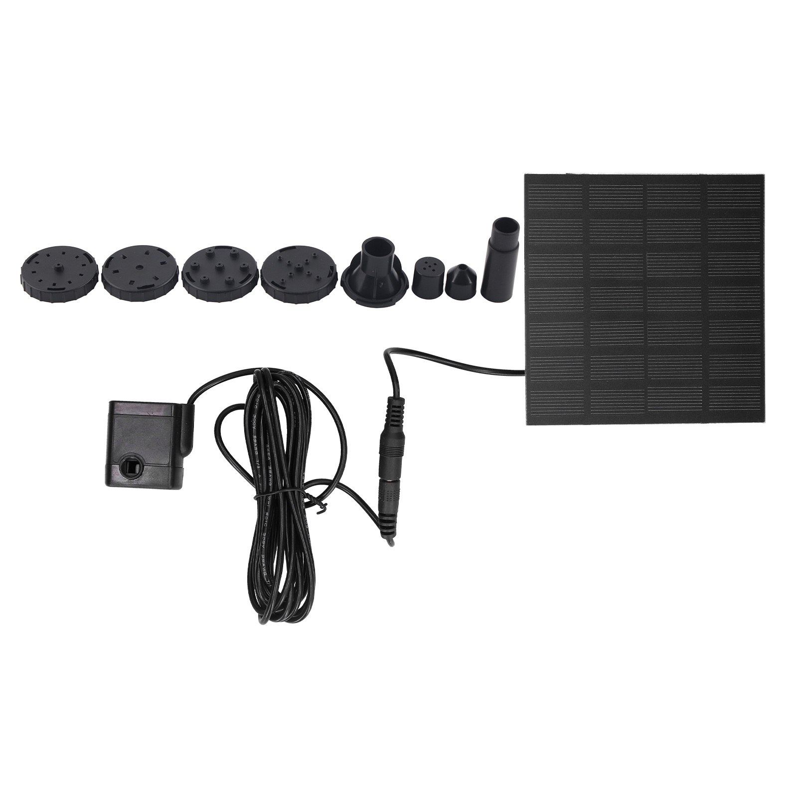 Automatische Schwimmende Solarbrunnenpumpe Mit Verschiedenen Düsen Für Gartenteiche Und Wassergärten