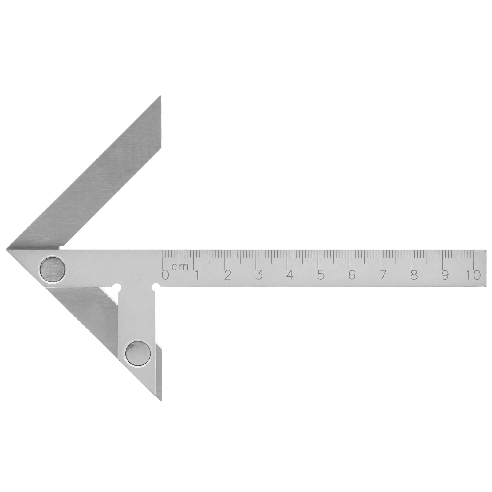 Zentrierwinkelmesser, Winkelmesser, Lineal, Messwerkzeug Aus Edelstahl 100 X 70 Mm