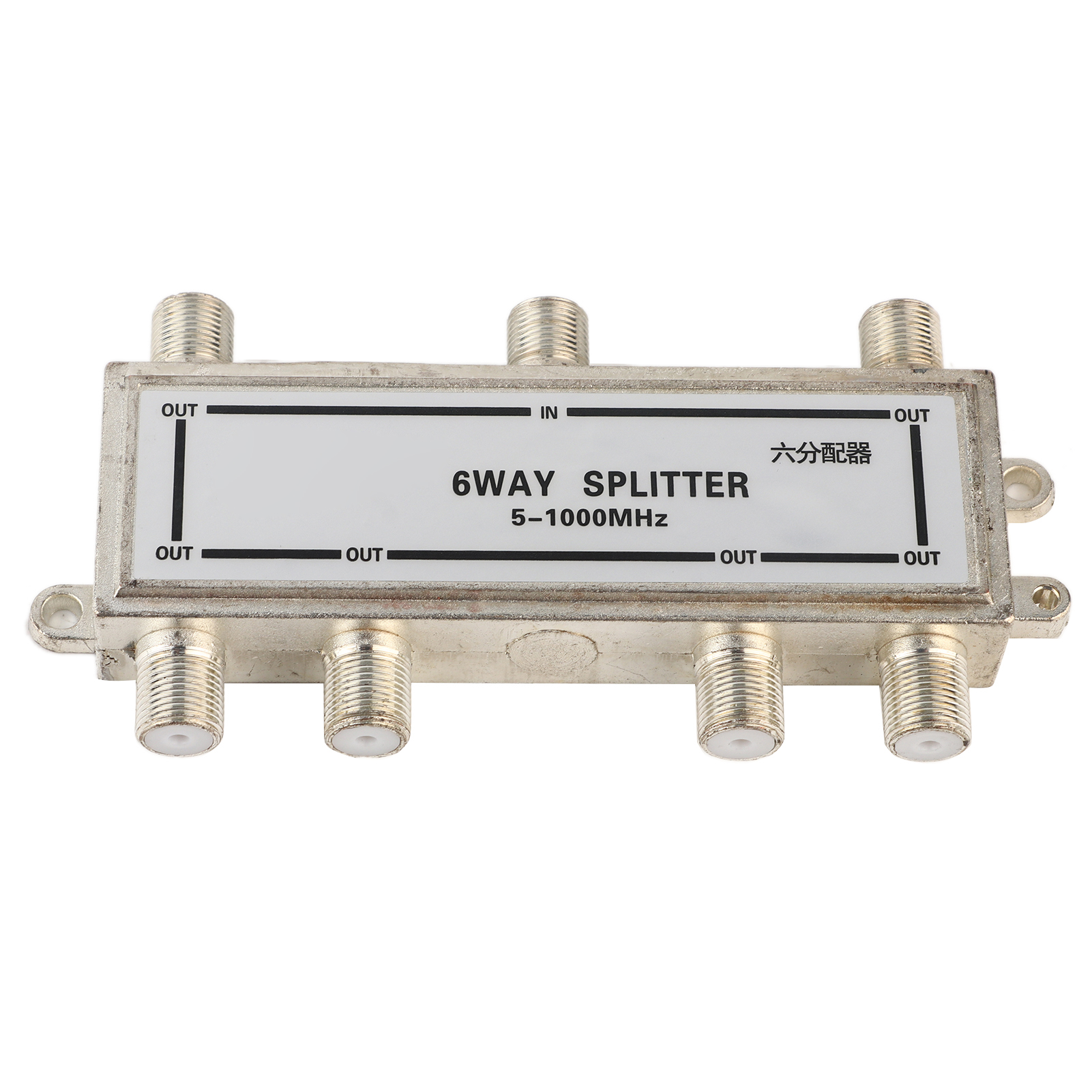 6-facher Koaxialkabel-splitter 5-1000 Mhz Für Catv-tv-antenne (koaxialsignal-trennung)