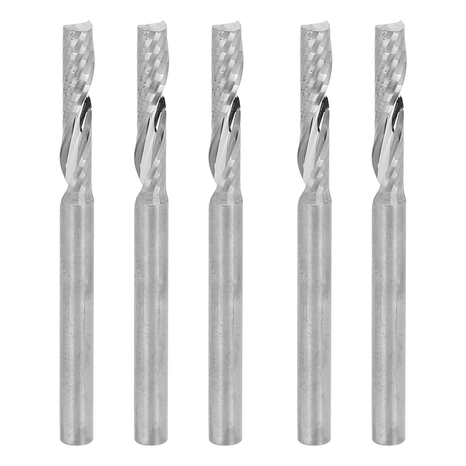 Set Mit 5 Spiralschneidern Aus Wolframstahl Für Holzschnitzereien, 3,175 X 15 Mm