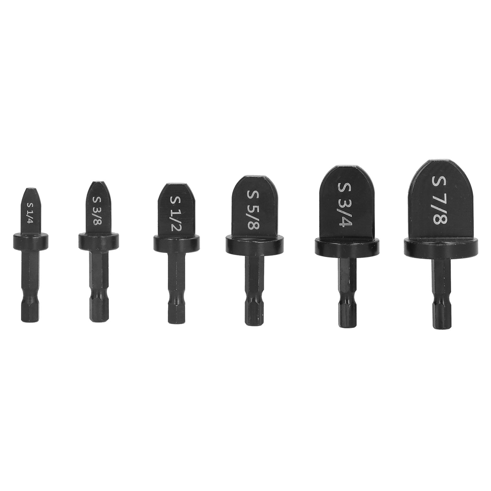 Set Mit 6 Praktischen Und Vielseitigen Crimpbohrern Mit Sechskantschaft.