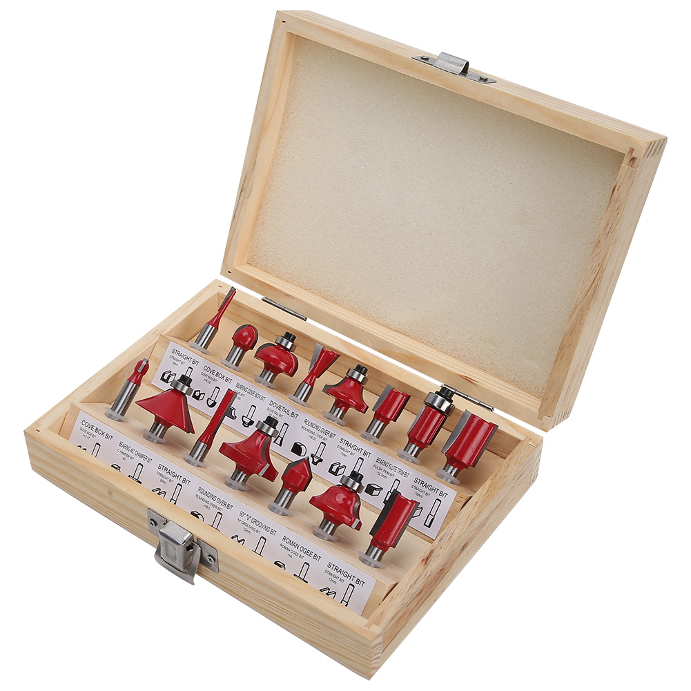 Set Mit 15 Fräsern Für Die Holzbearbeitung, Hardware-zubehör Für Metallbearbeitungsmaschinen