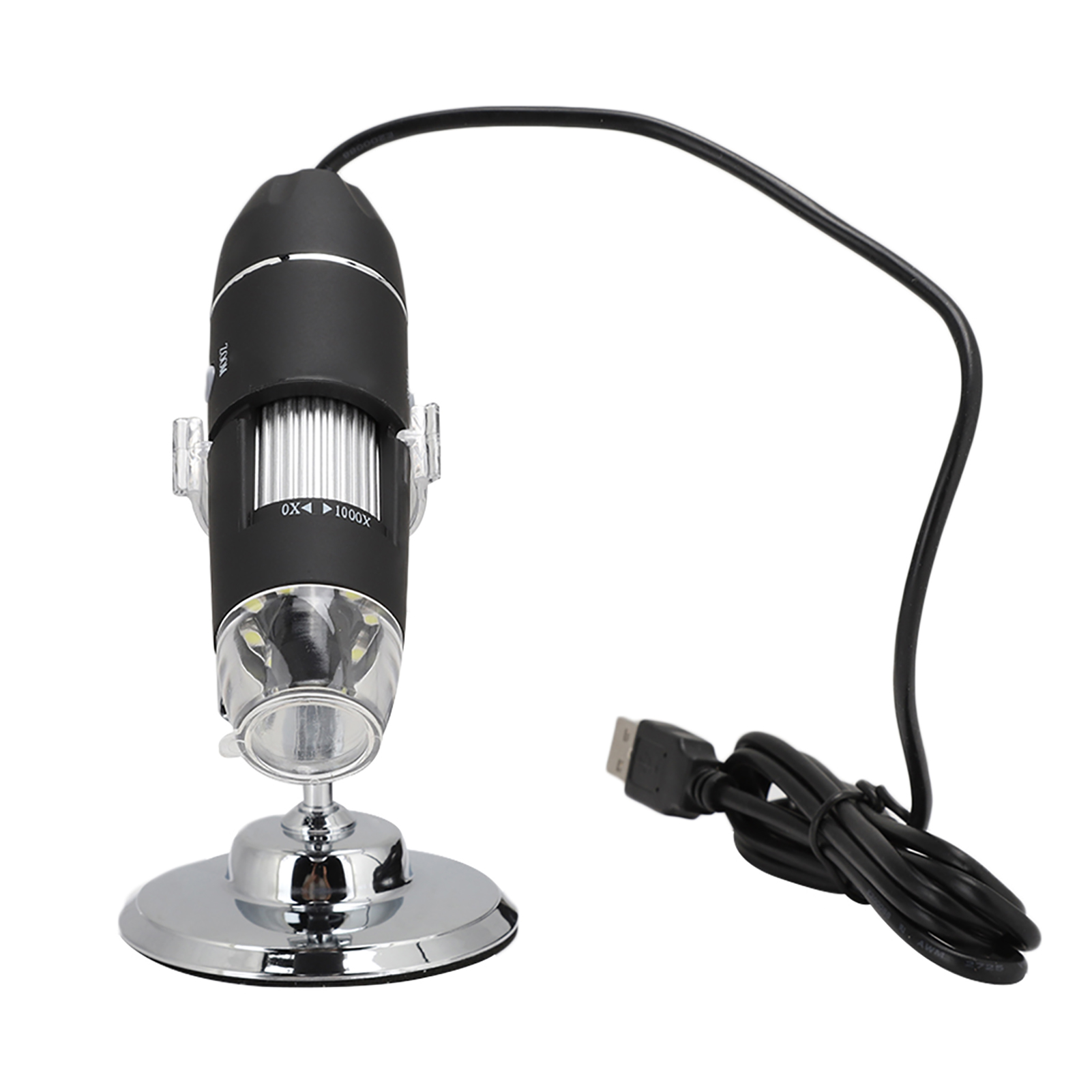 Schwarze Handy-reparaturlupe Mit 1000-facher Vergrößerung, Usb-digitalmikroskop Mit 0,3-mp-hd-cmos-sensor