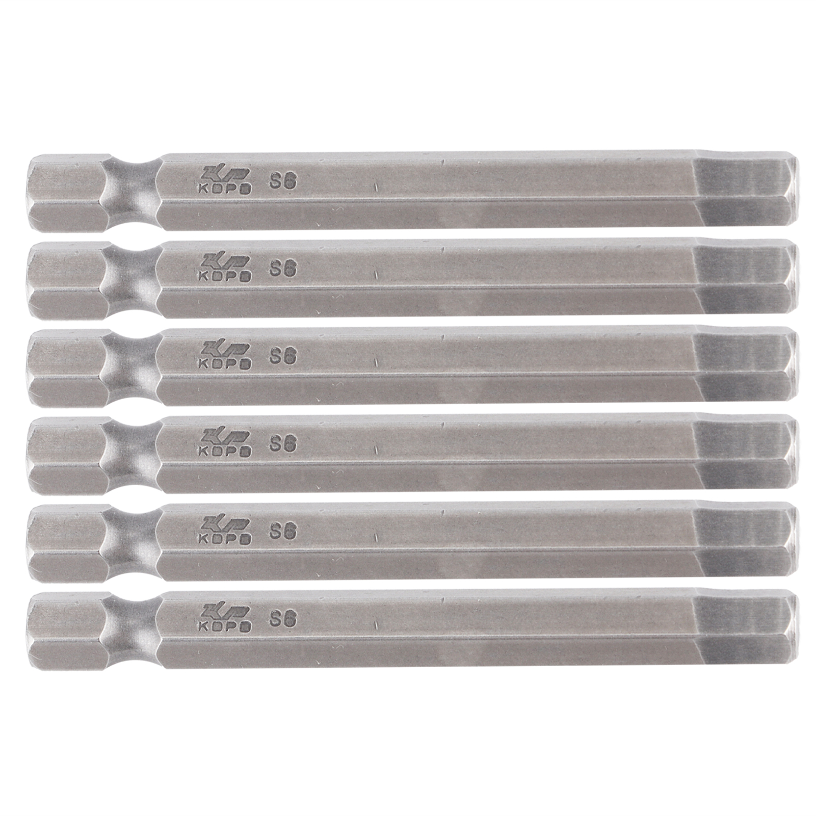 10 Leistungsstarke, Magnetische, Gehärtete 6-mm-sechskant-elektroschraubendreherbits, S1/4 65-mm-handwerkzeug