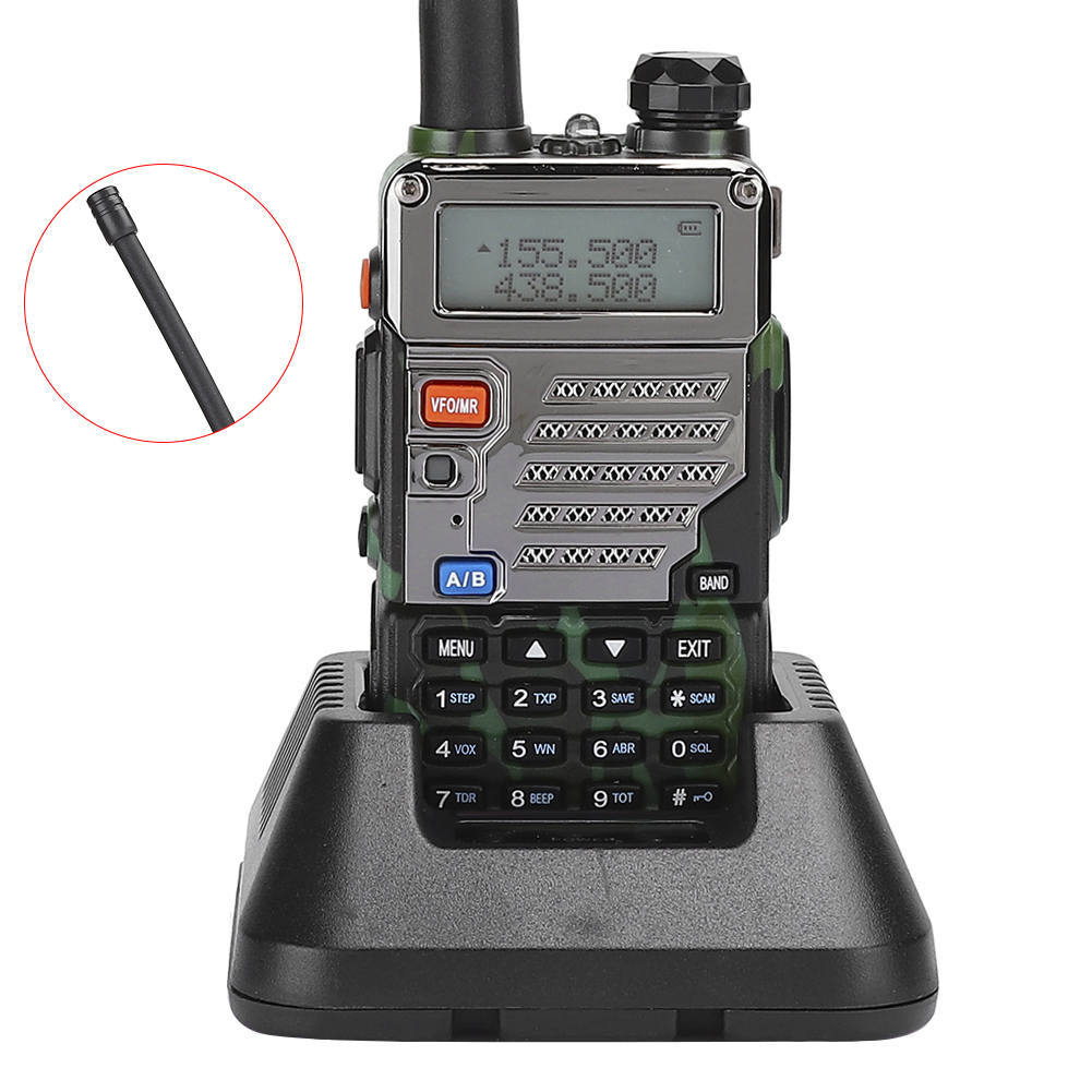 Uv-5re Tarn-auto-walkie-talkie, Professionelles Dualband-funkgerät (100–240 V) Eu