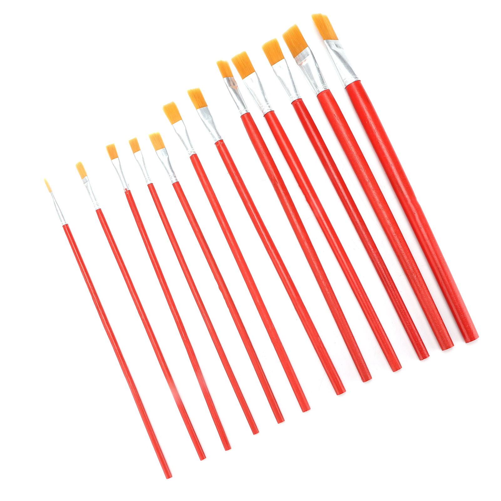 Set Mit 12 Multifunktionalen, Haarfreien Pinseln Für Aquarellfarben, Ideal Für Maler Und Studenten.