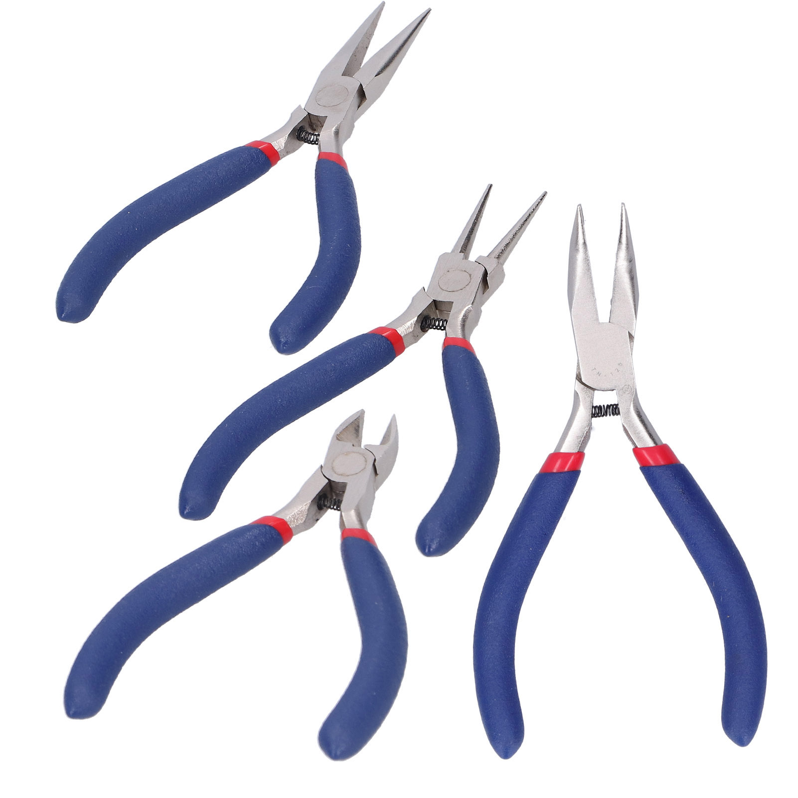 Set Aus 4 Runden Spitzzangen Aus Hochkohlenstoffhaltigem Stahl, Werkzeug Zur Schmuckreparatur Und -herstellung