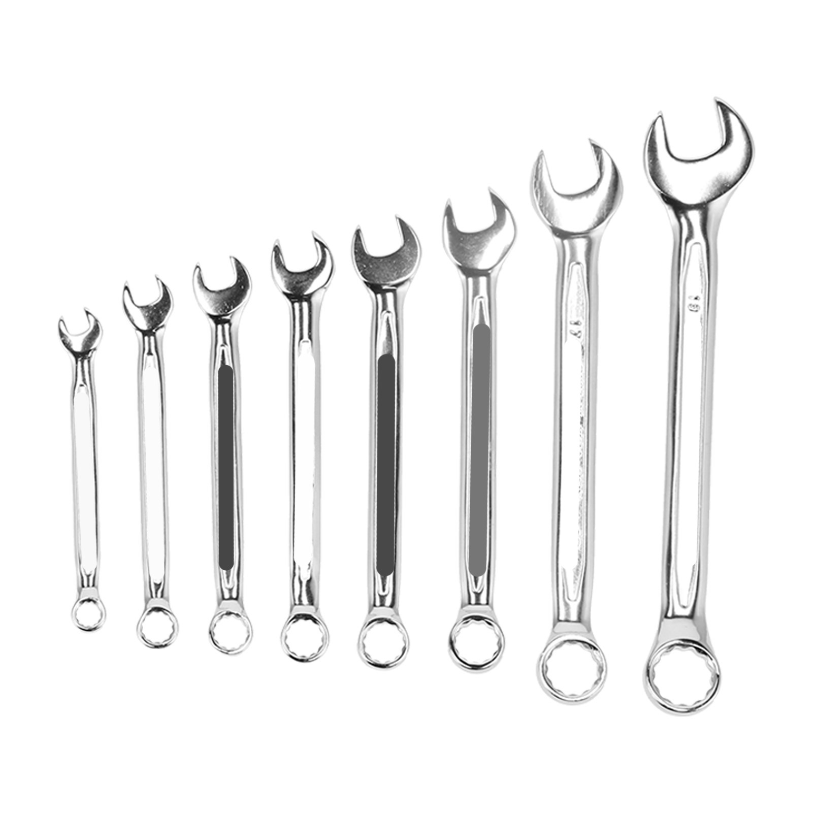 Doppelseitiger Kombinationsschlüssel (8er-set) Aus Chrom-vanadium-stahl, Handreparaturwerkzeug