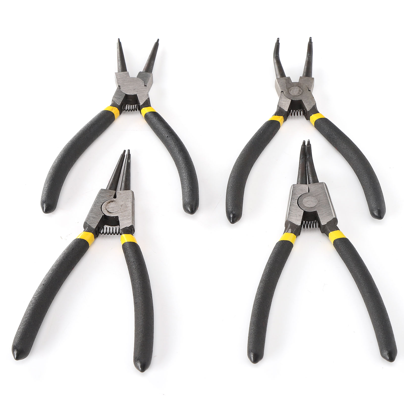 Set Aus 4 Schmuckzangen, Runder Nadel Und Gebogener Schnabel, Tragbare Werkzeuge Zum Herstellen Und Reparieren Von Schmuck.