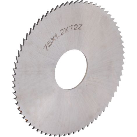Trennscheibe Für Kreissägeblätter Aus Schnellarbeitsstahl, 75 X 1,2 Mm, 72 Zähne