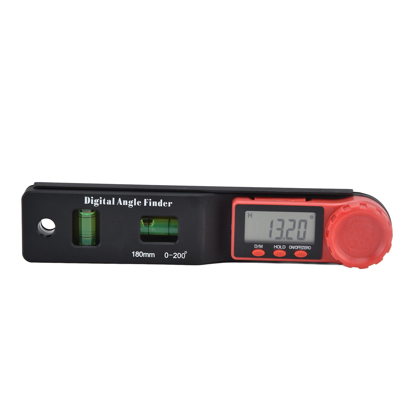 2-in-1 Digitaler Winkelmesser Mit 0-200°-winkelmesser Und Wasserwaage