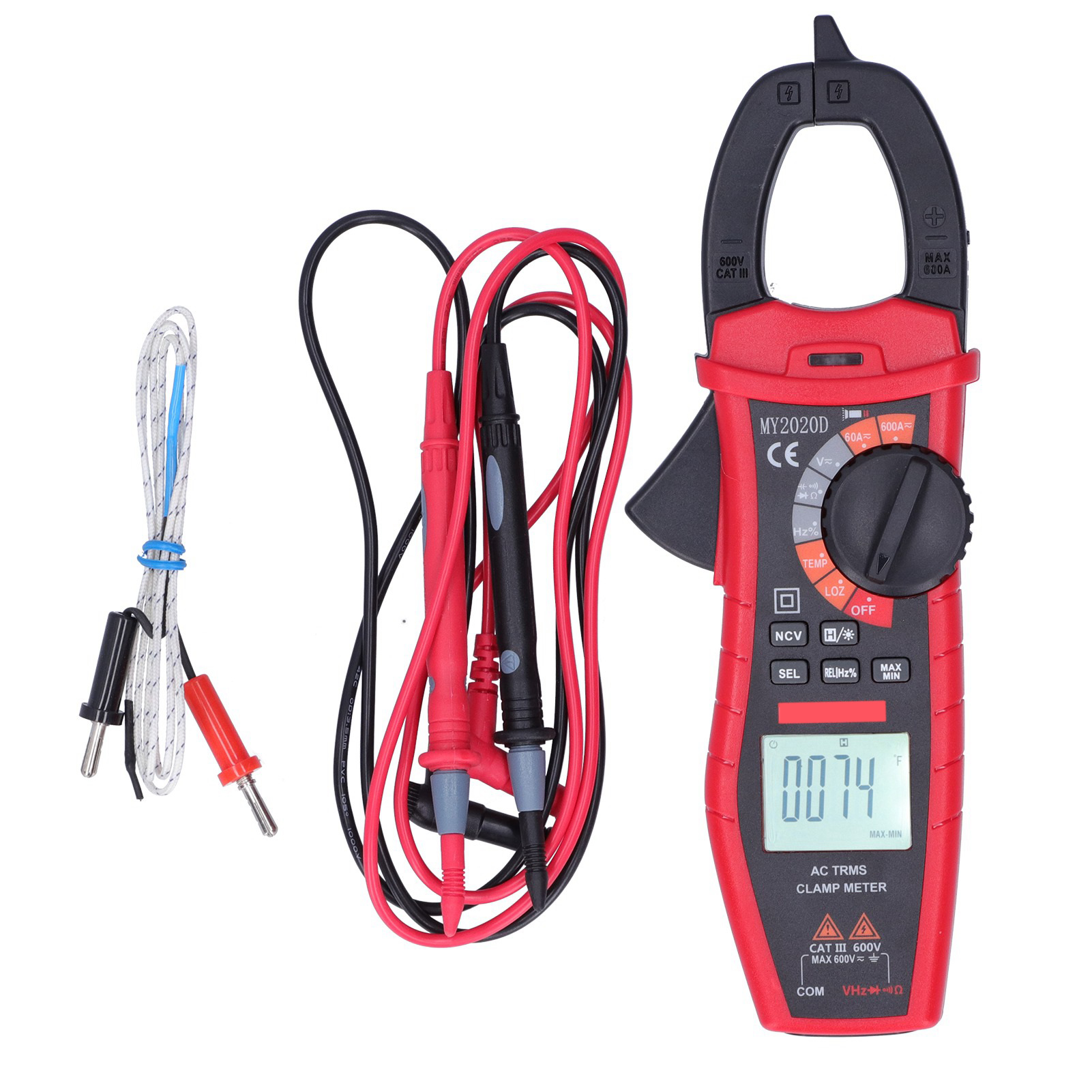 My2020d Vollautomatisches Zangenmultimeter, Ac/dc-spannungs- Und Stromprüfer Für Elektriker