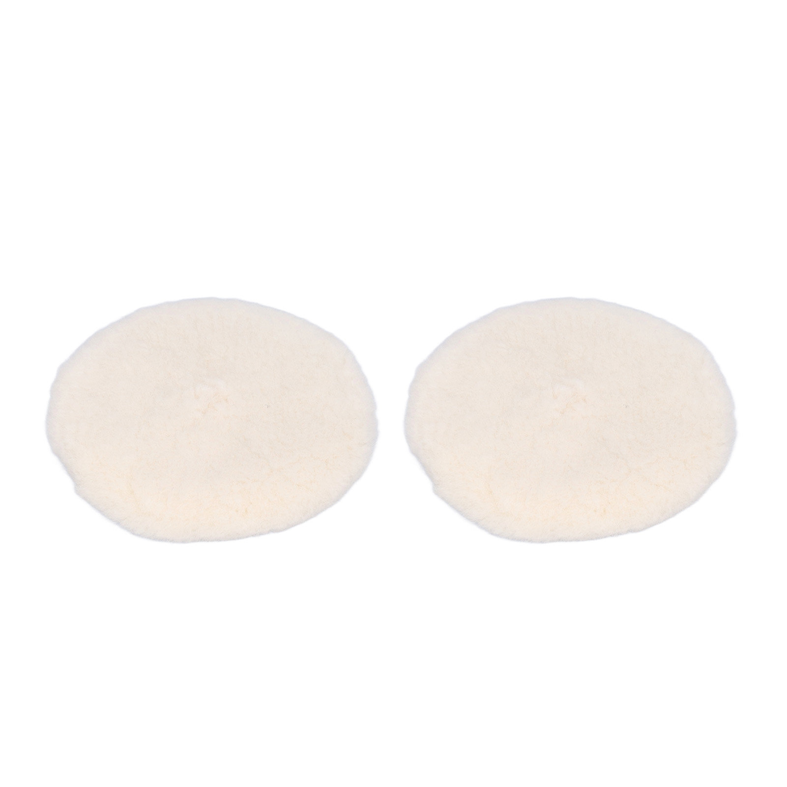 Set Mit 2 Universellen Polierscheiben Aus Naturwolle Für Die Autolackierung, 125 Mm