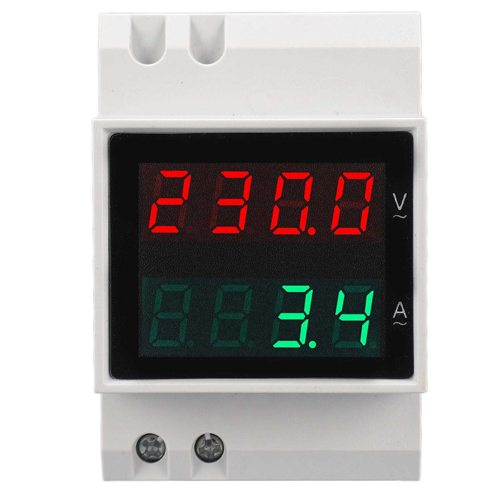 4-stelliges Voltmeter/amperemeter, Din-schienenmontage, Einphasig, 0,1–99,9 A, 80–300 V Ac