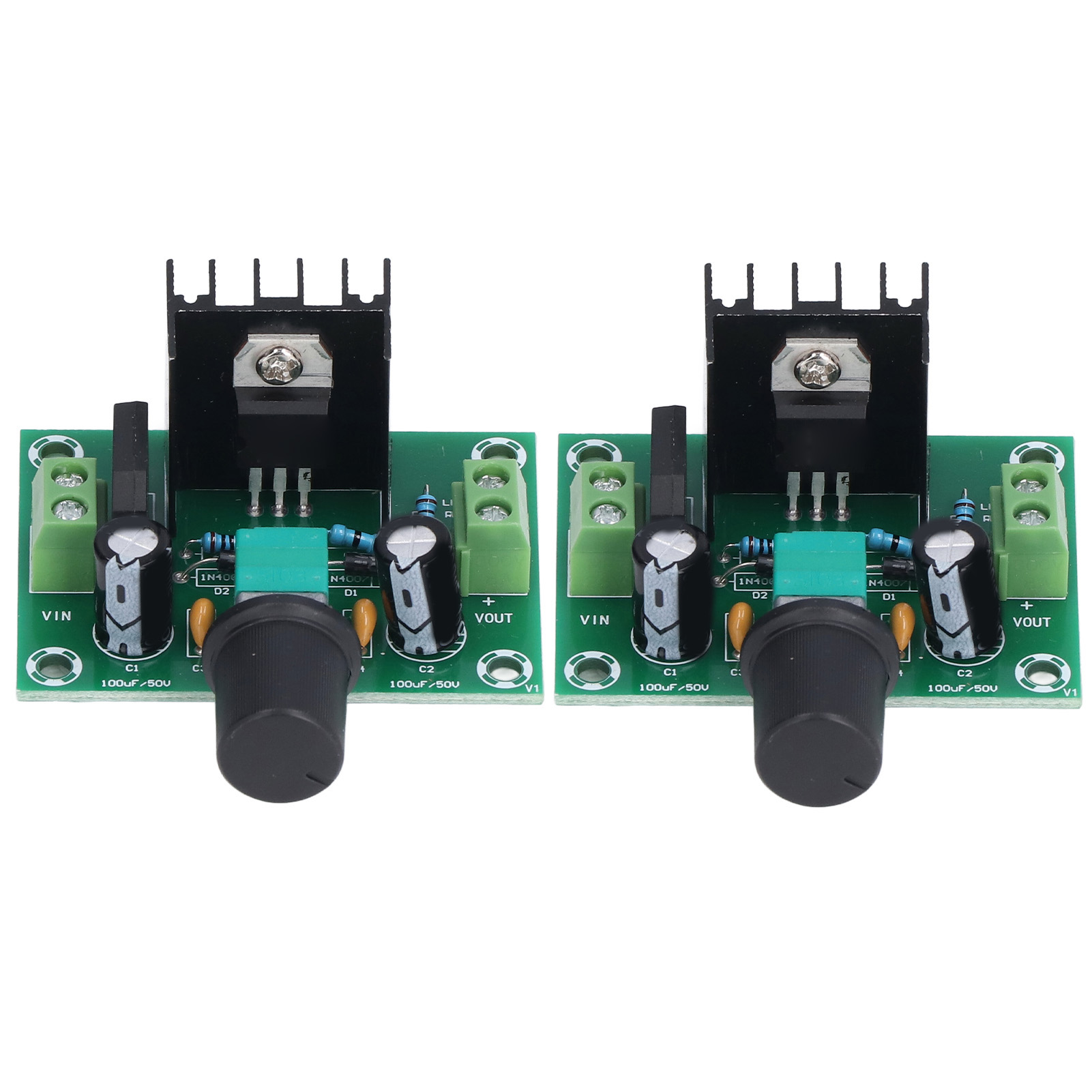 Satz Bestehend Aus 2 Xhm197-spannungsreglerplatinen, Lm317-linearmodul, Ac/dc/dc-sensor, Hohe Wärmeableitung