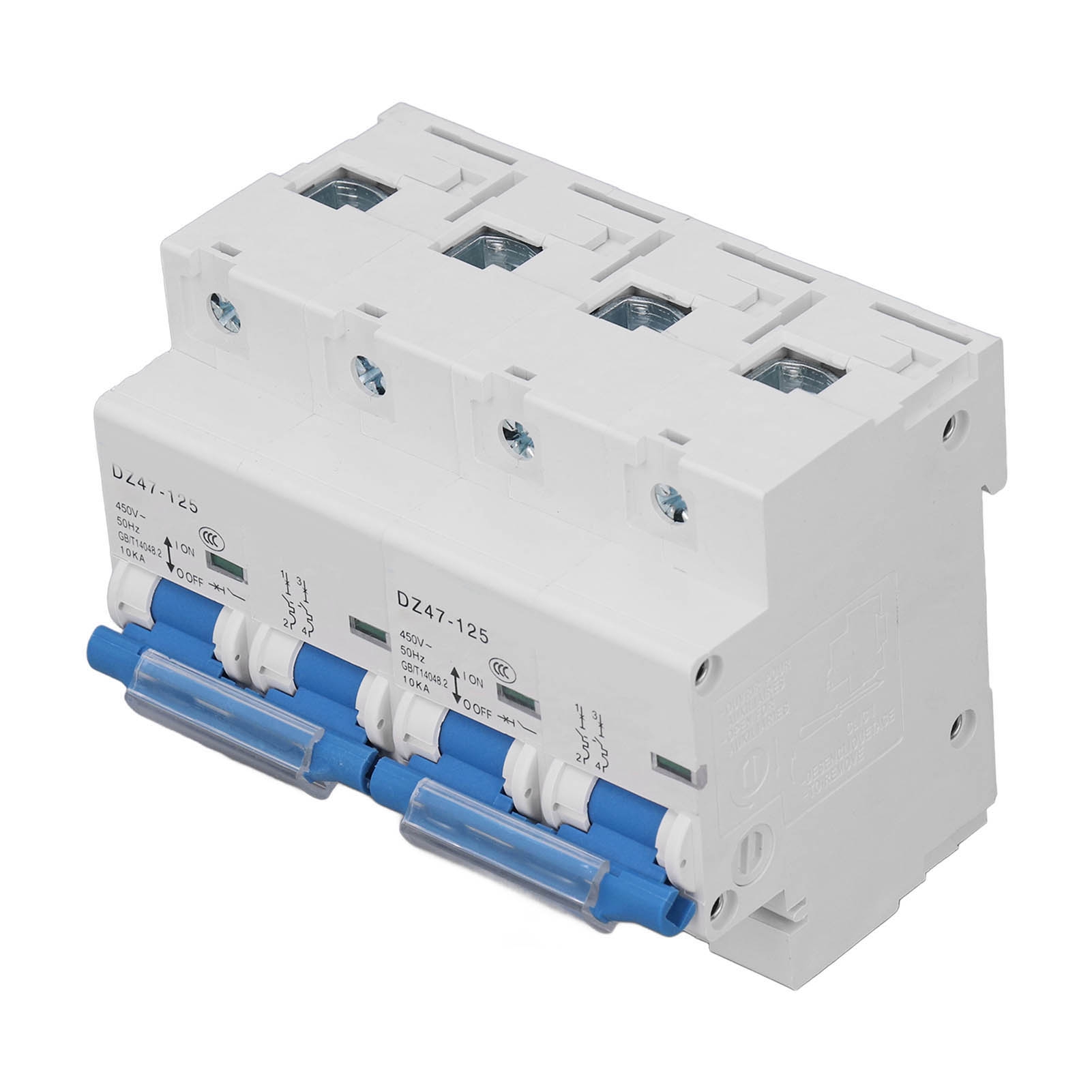 Verriegelungs-leistungsschalter, 10 Ka Abschaltvermögen, Din-schienenmontage, Manueller Mini-schalter Mit Zwei Leistungsstufen, 450 V Ac, 125 A